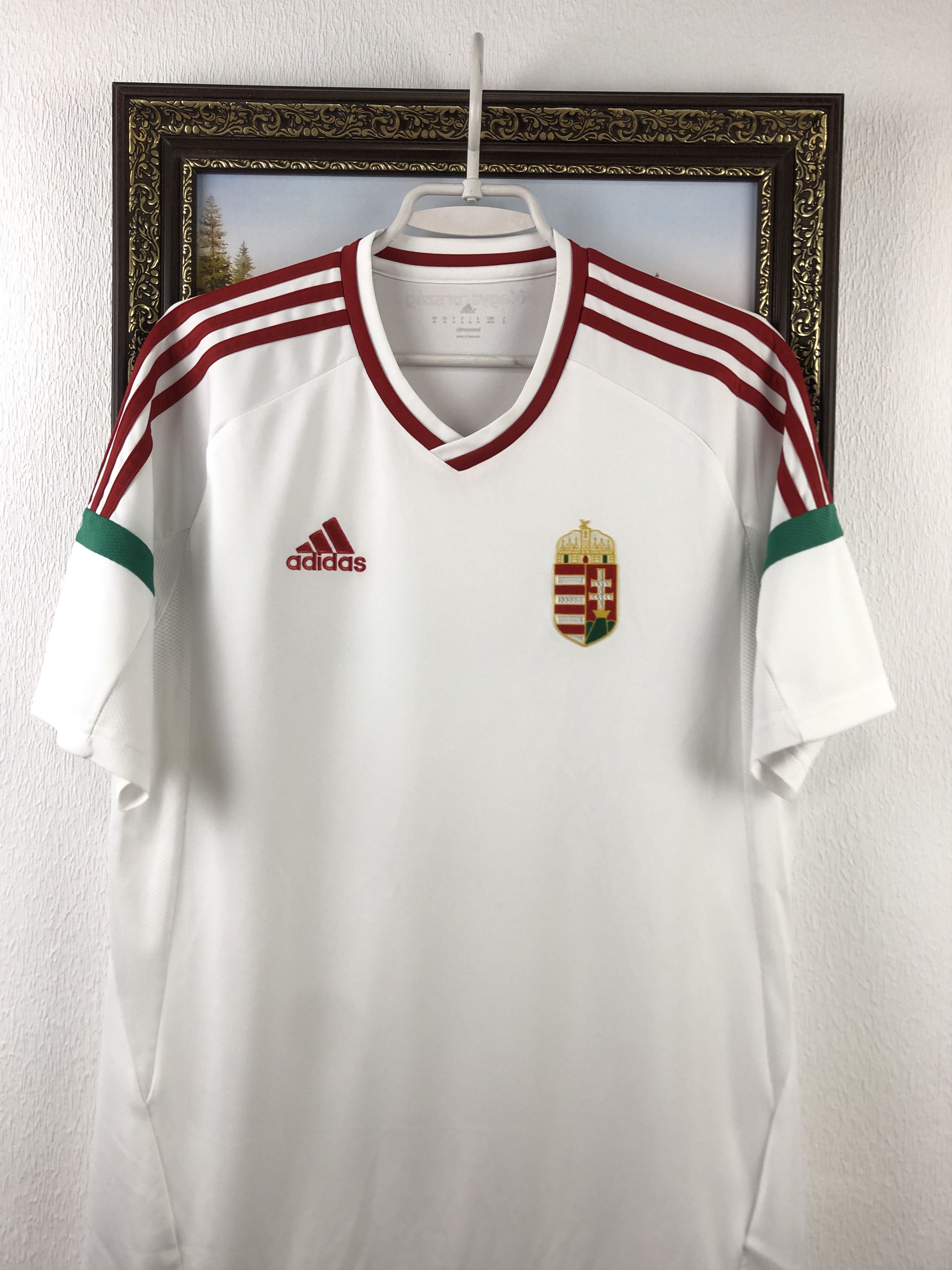 Adidas Hungary football shirt 2016 Soccer Jersey National Team Rare Size US M / EU 48-50 / 2 - 2 Thumbnail