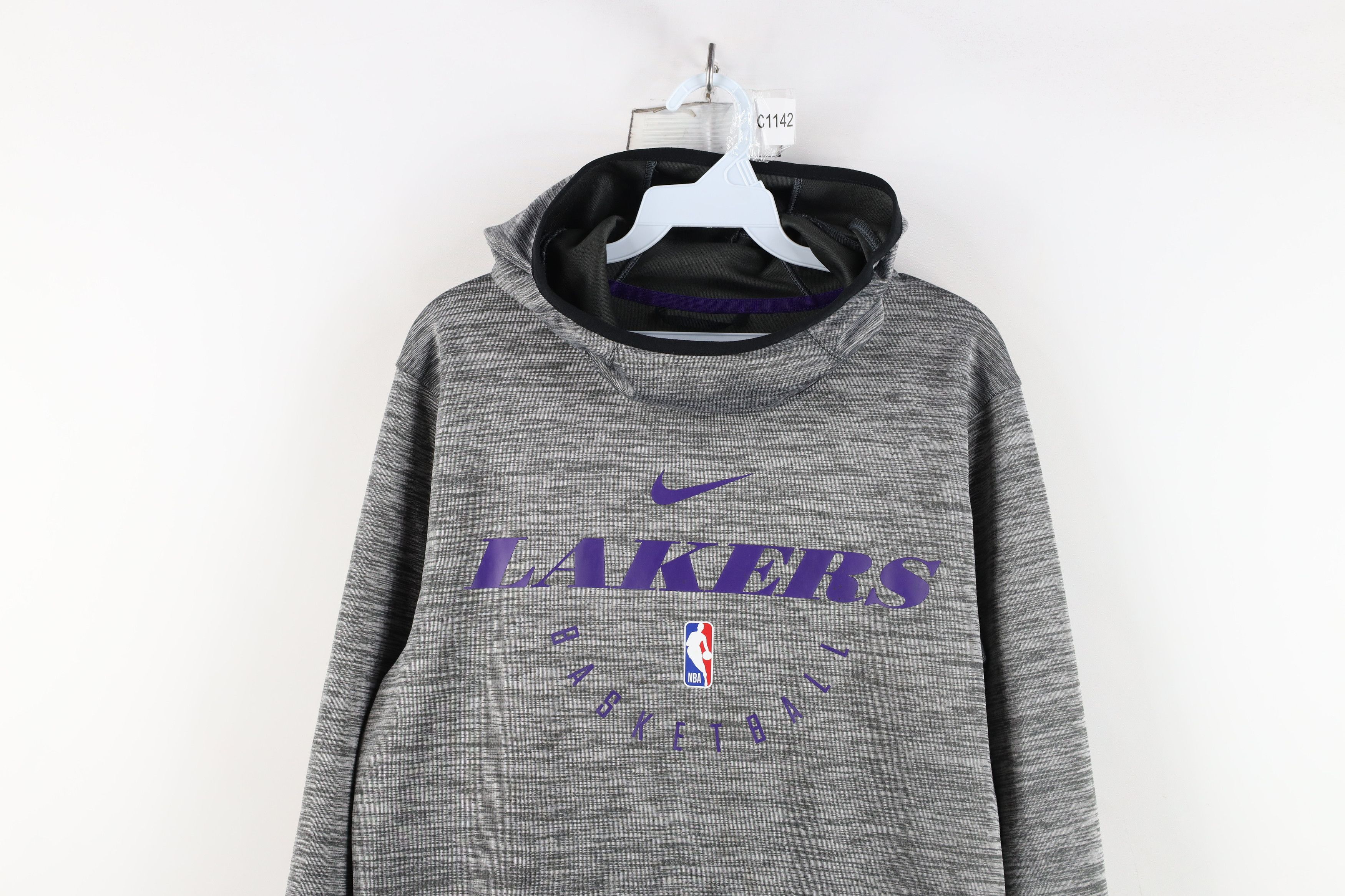 Nike × Vintage Nike NBA Authentics Lakers Basketball Hoodie Sweatshirt Size US S / EU 44-46 / 1 - 2 Thumbnail