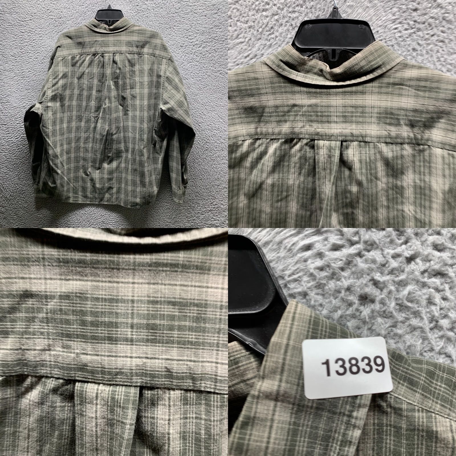 Eddie Bauer Eddie Bauer Shirt Mens XL Green Adult Gray Plaid Outdoor Fishing Size US XL / EU 56 / 4 - 9 Thumbnail