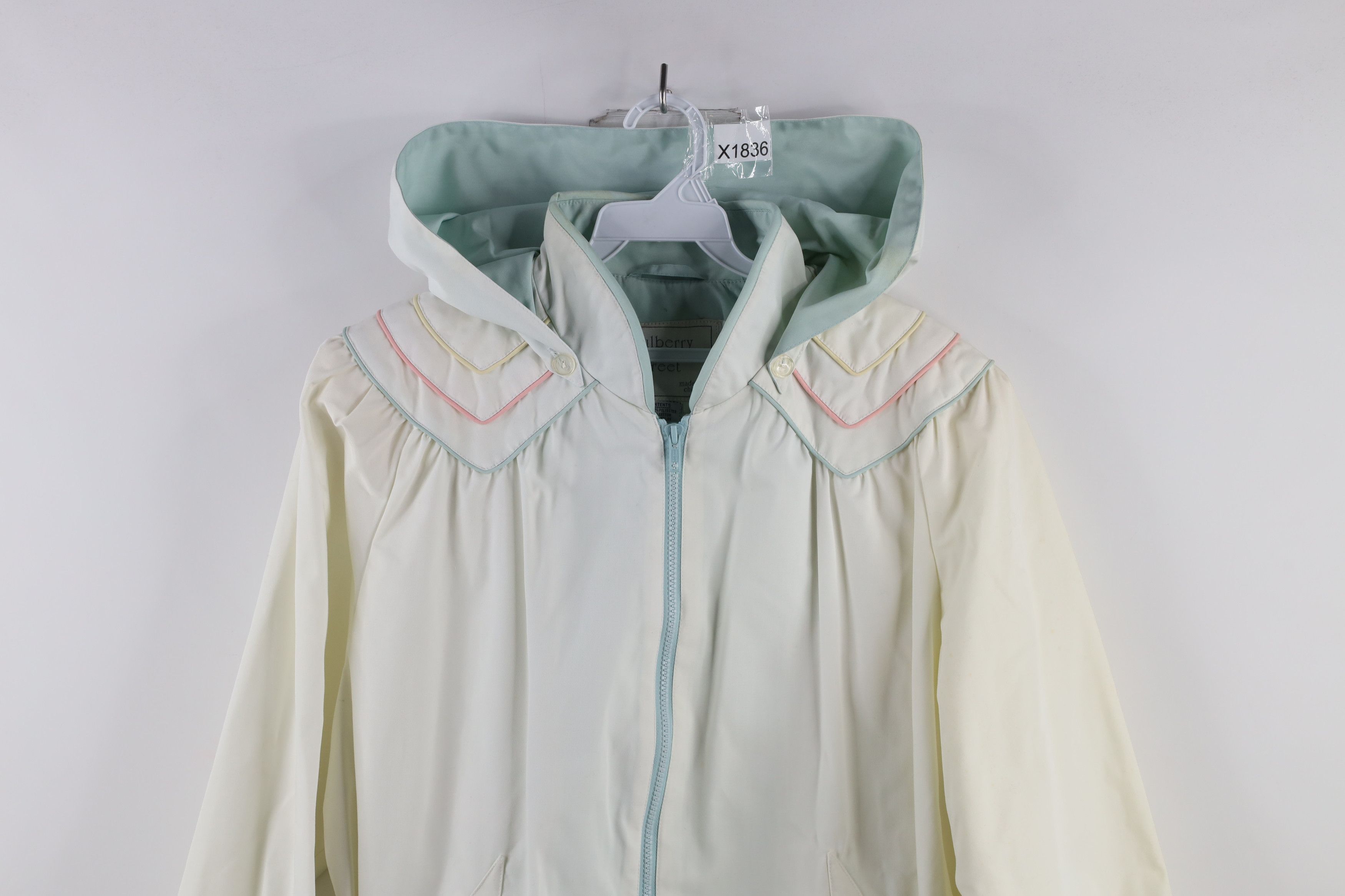 Vintage Deadstock Vintage 90s Streetwear Pastel Hooded Jacket Coat Size L / US 10 / IT 46 - 2 Thumbnail