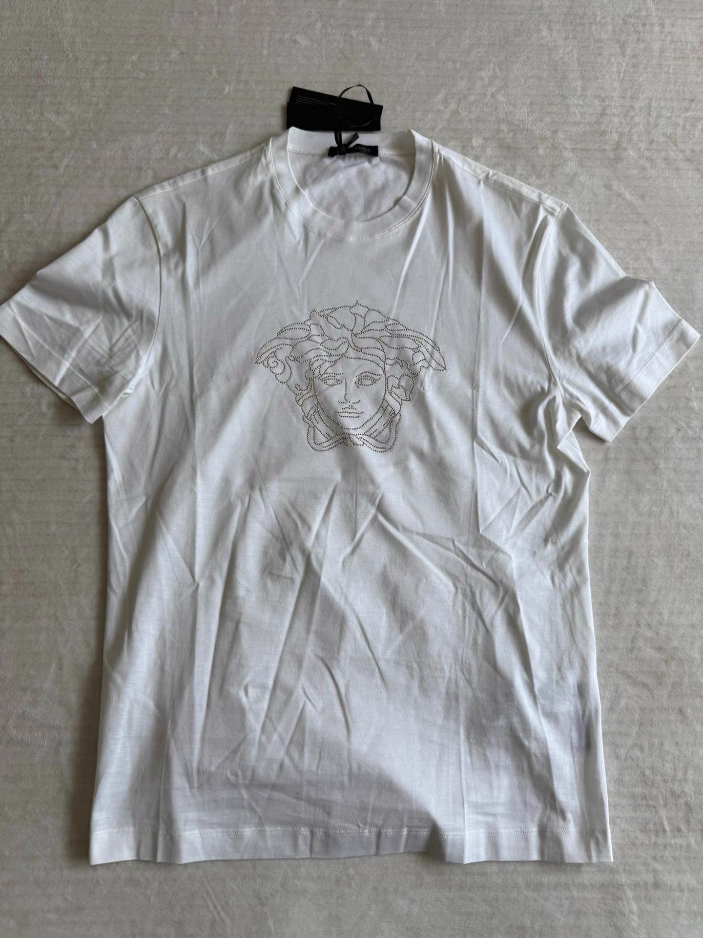 Versace White Short Sleeve Medusa Head Graphic Tee Size US S / EU 44-46 / 1 - 1 Thumbnail