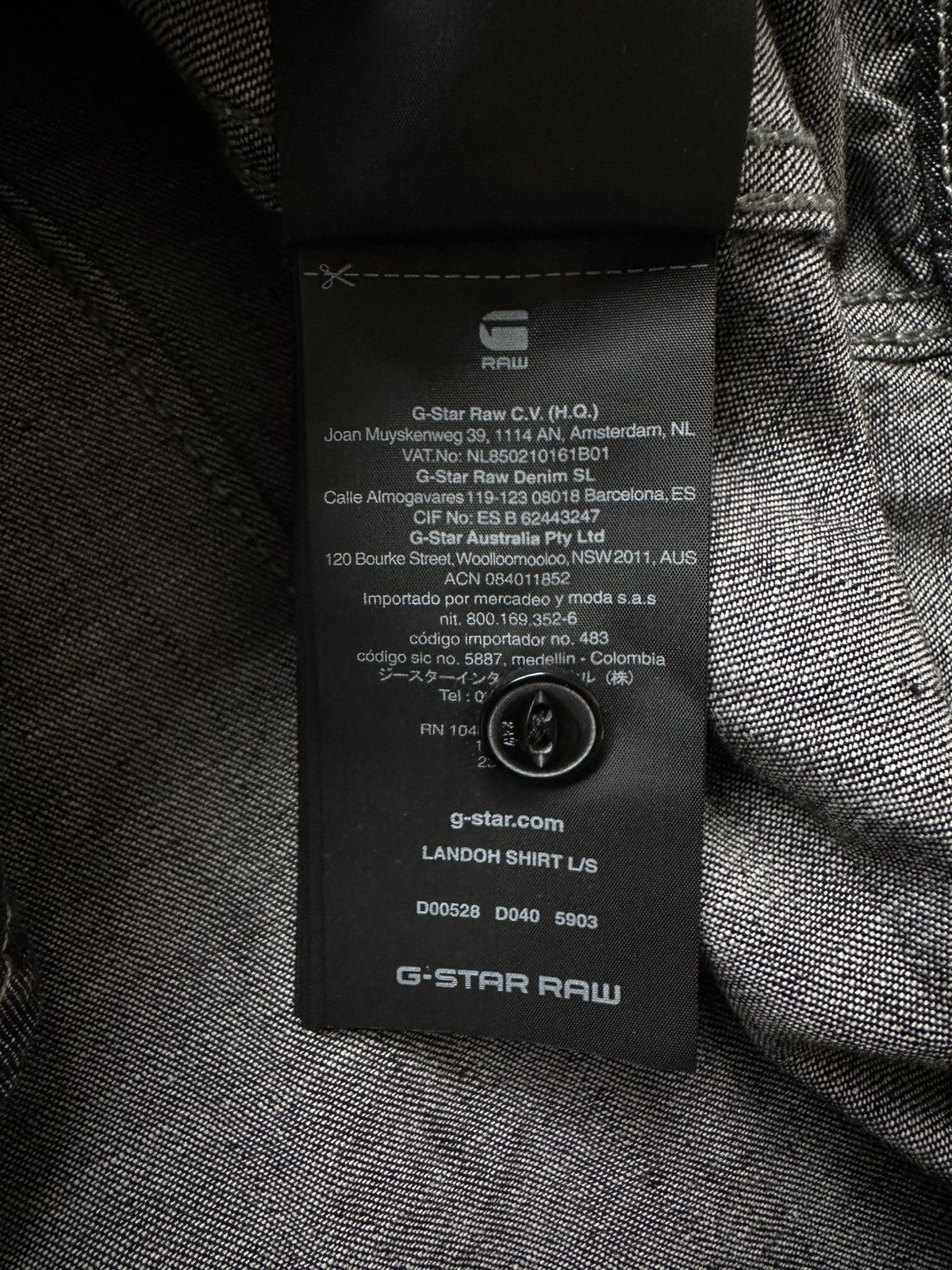 G-Star G Star Raw Landoh Denim Snap Shirt Size US L / EU 52-54 / 3 - 11 Thumbnail