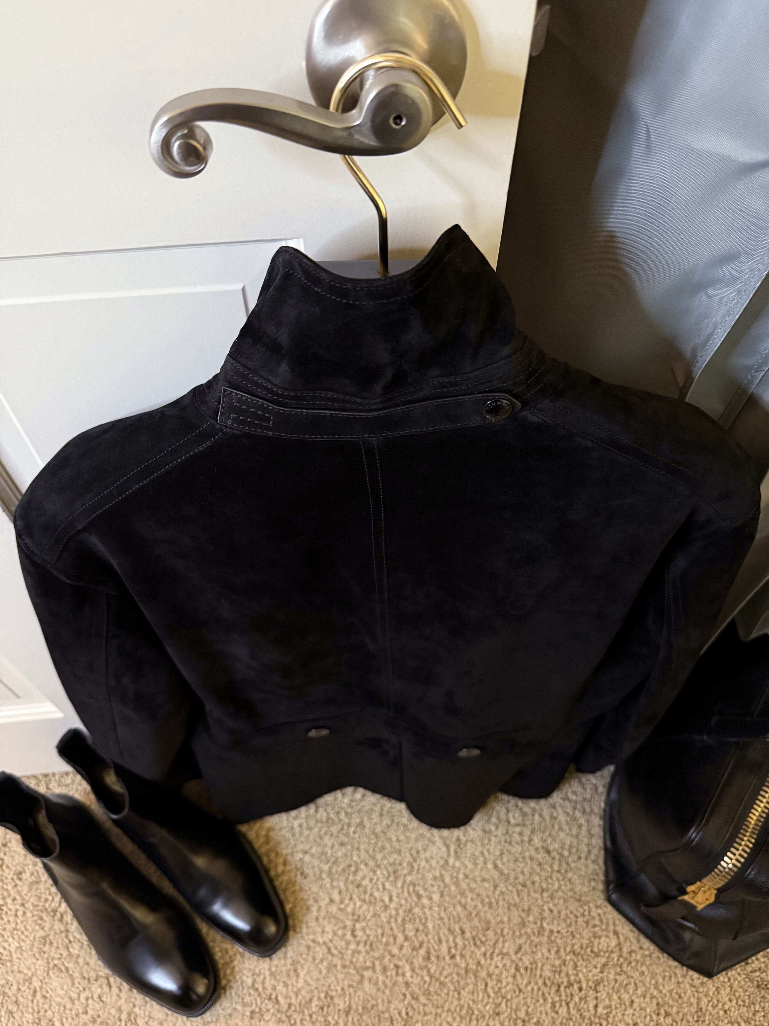 Tom Ford Ultimate Ultra-Rare New $10,800 w/tax Suede Field Jacket Size US M / EU 48-50 / 2 - 22 Thumbnail