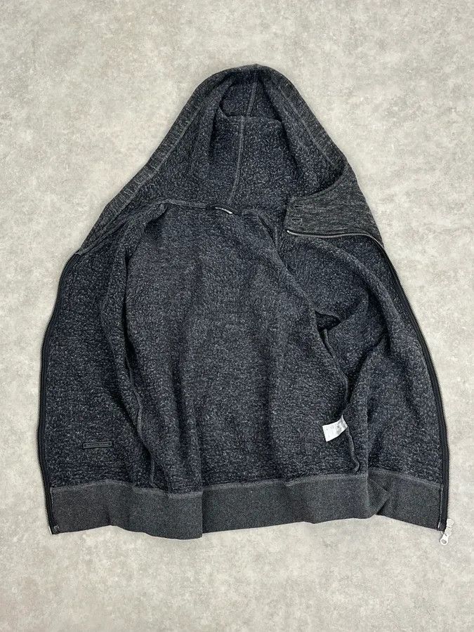 Daniele Alessandrini 2000s Daniele Alessandrini Asymmetrical Zip-Up Grey Hoodie Size S / US 4 / IT 40 - 9 Thumbnail