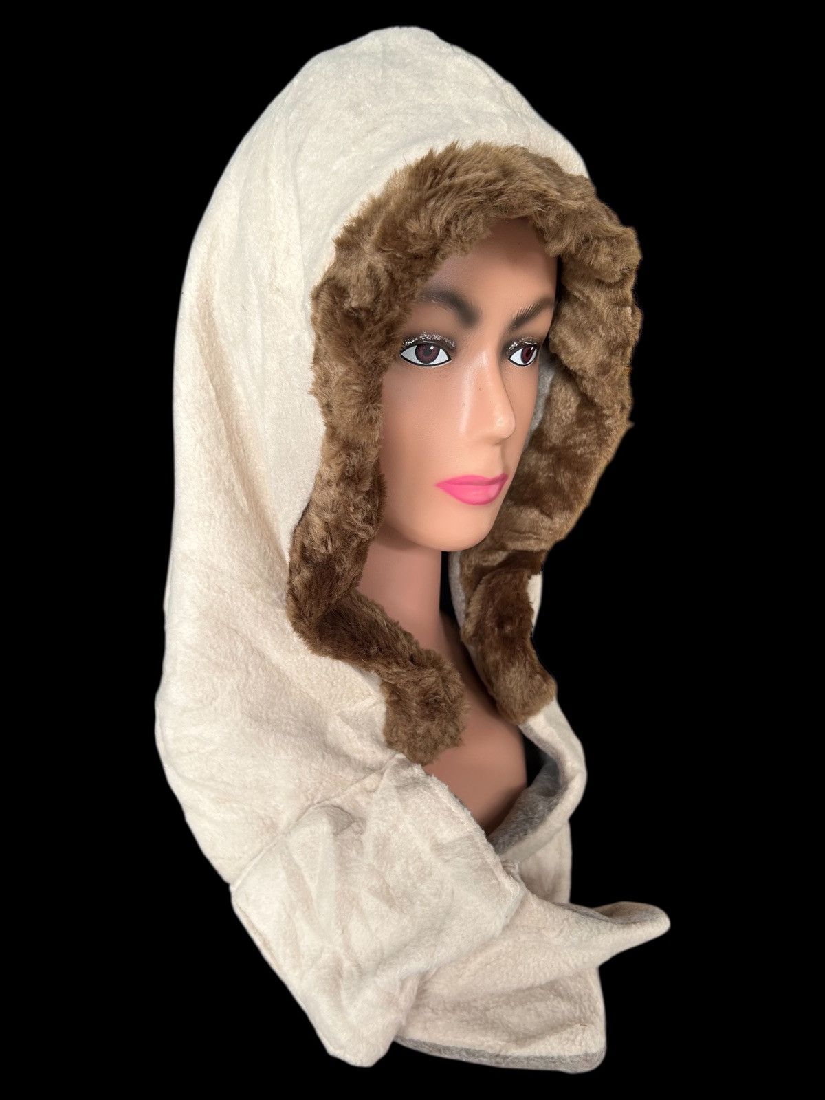 Kapital Japanese Punk Bondage Style Balaclava Fur Big Beanie Size ONE SIZE - 1 Thumbnail