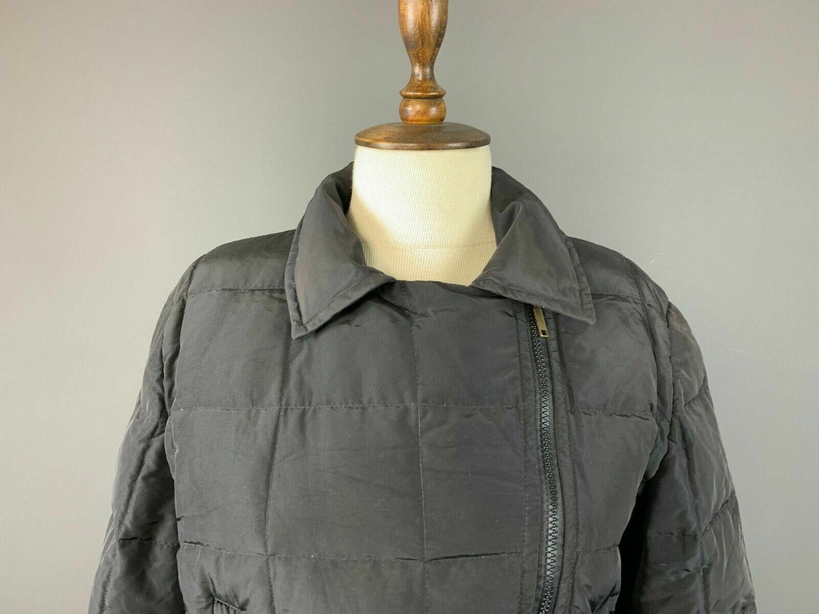 Designer Ladies Weekend Max Mara Black Full Zip Quilted Nylon Jacket Size M / US 6-8 / IT 42-44 - 2 Thumbnail
