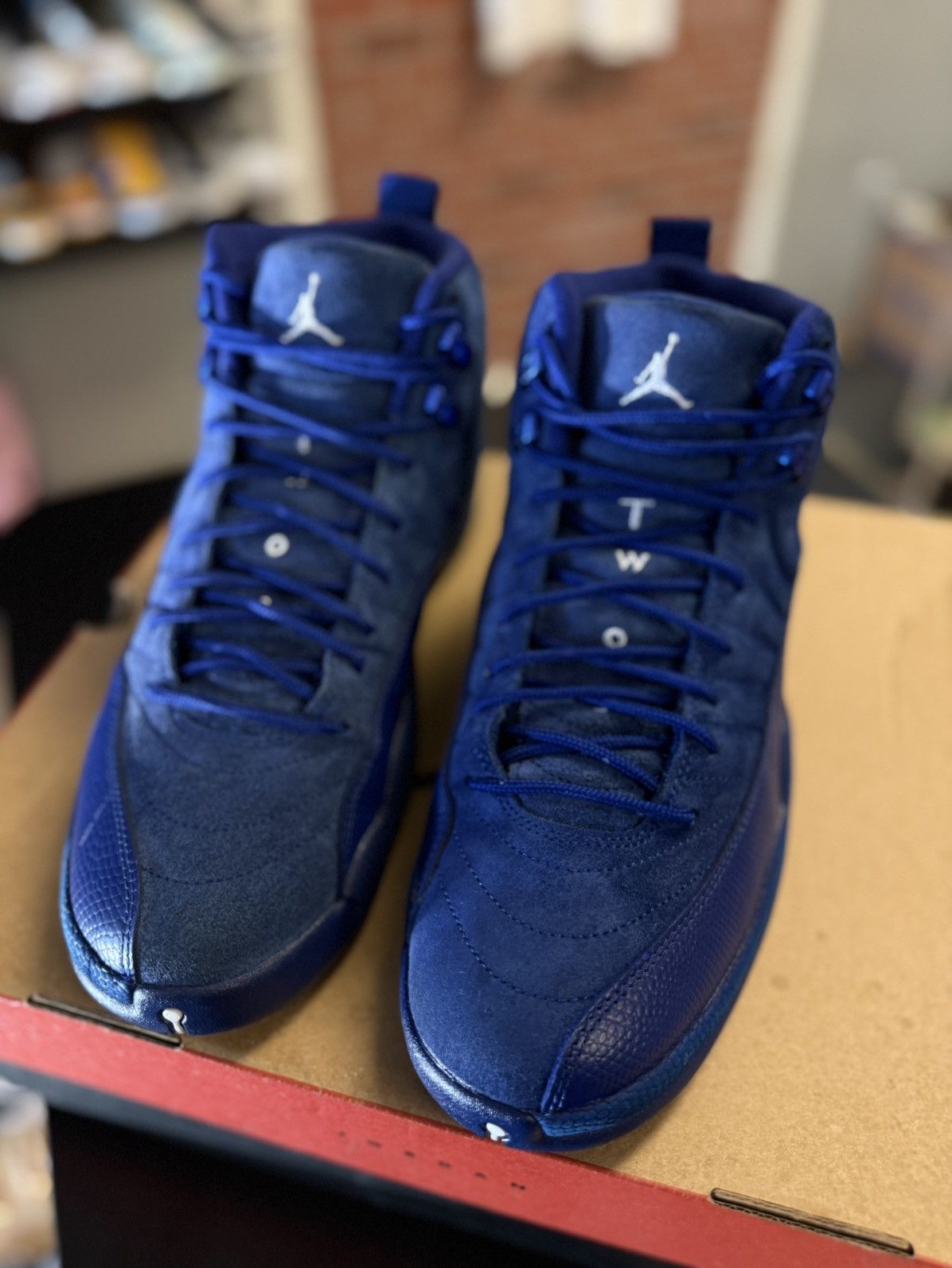 Jordan Brand × Nike Jordan 12 Deep Royal Blue 2016 Size 10.5 🧼 W/ BOX Size US 10.5 / EU 43-44 - 11 Thumbnail