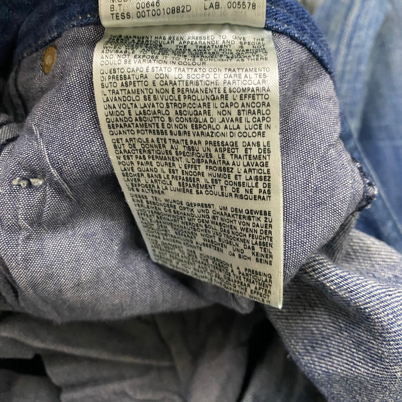 Diesel 💥Best Offer💥Vintage Diesel Industry Distressed Denim Size US 34 / EU 50 - 19 Thumbnail