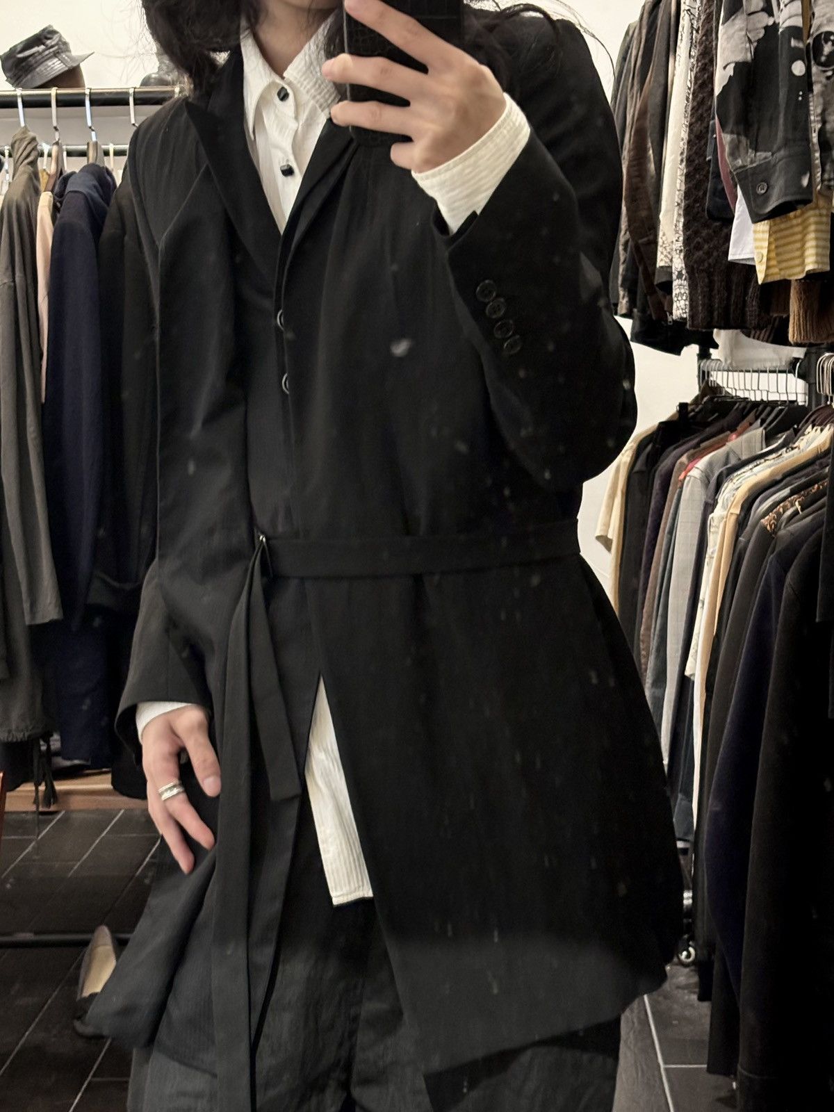 Ann Demeulemeester Ann Demeulemeester | Dual-Structured Suit Jacket Size XS / US 0-2 / IT 36-38 - 3 Thumbnail