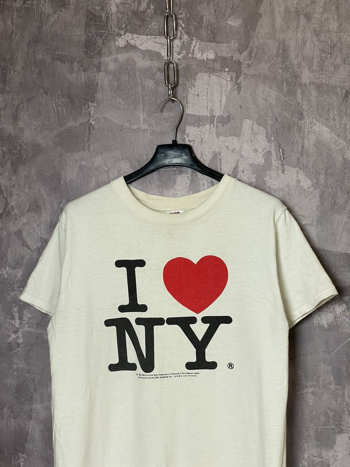 Vintage Rare! 1996 Vintage New York T Shirt I Love NY 90’s USA Hype Size US S / EU 44-46 / 1 - 2 Thumbnail