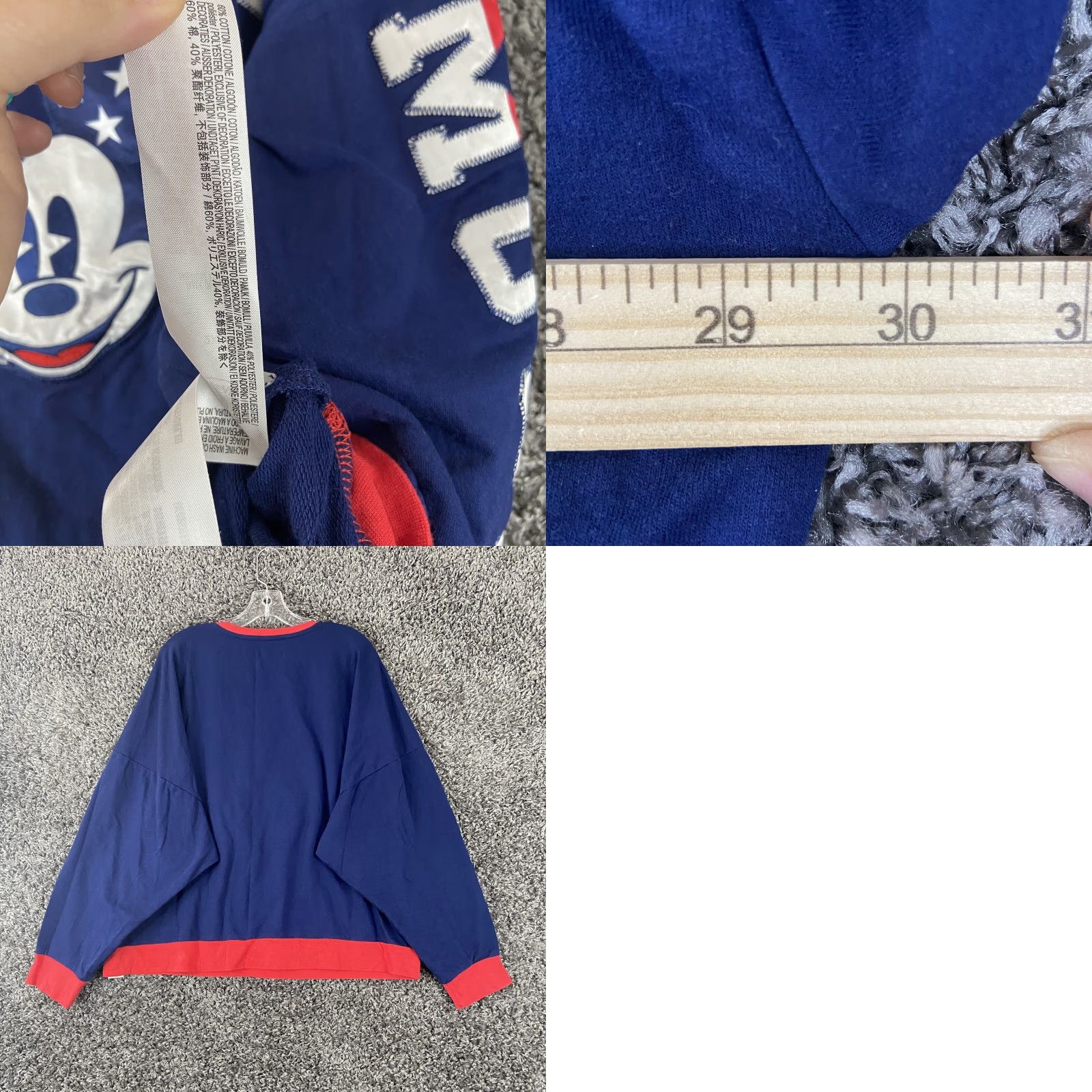 Disney VINTAGE Disney Team Mickey Mouse Shirt Women XXL Blue Long Sleeve Stitched USA Womens 2XL USA Theme Size XXL / US 16-18 / IT 52-54 - 8 Thumbnail