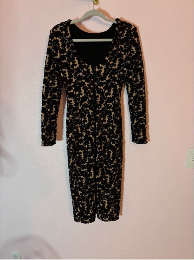 Dress the Population Women's Dress the Population Black Sequin Dress Size S Size S / US 4 / IT 40 - 3 Thumbnail