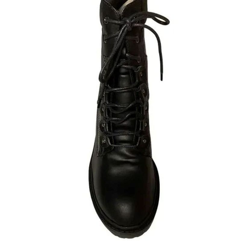 Other Women's 12 WIDE Ava Lug Sole Combat-Style Ankle Boot | NIB Size US 12 / IT 42 - 6 Thumbnail