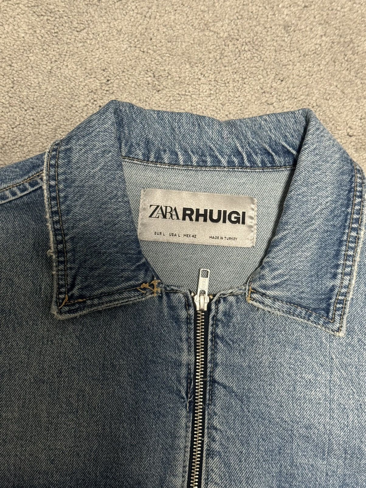 Rhude × Zara Rhude x ZARA Denim Jacket Size US L / EU 52-54 / 3 - 3 Thumbnail