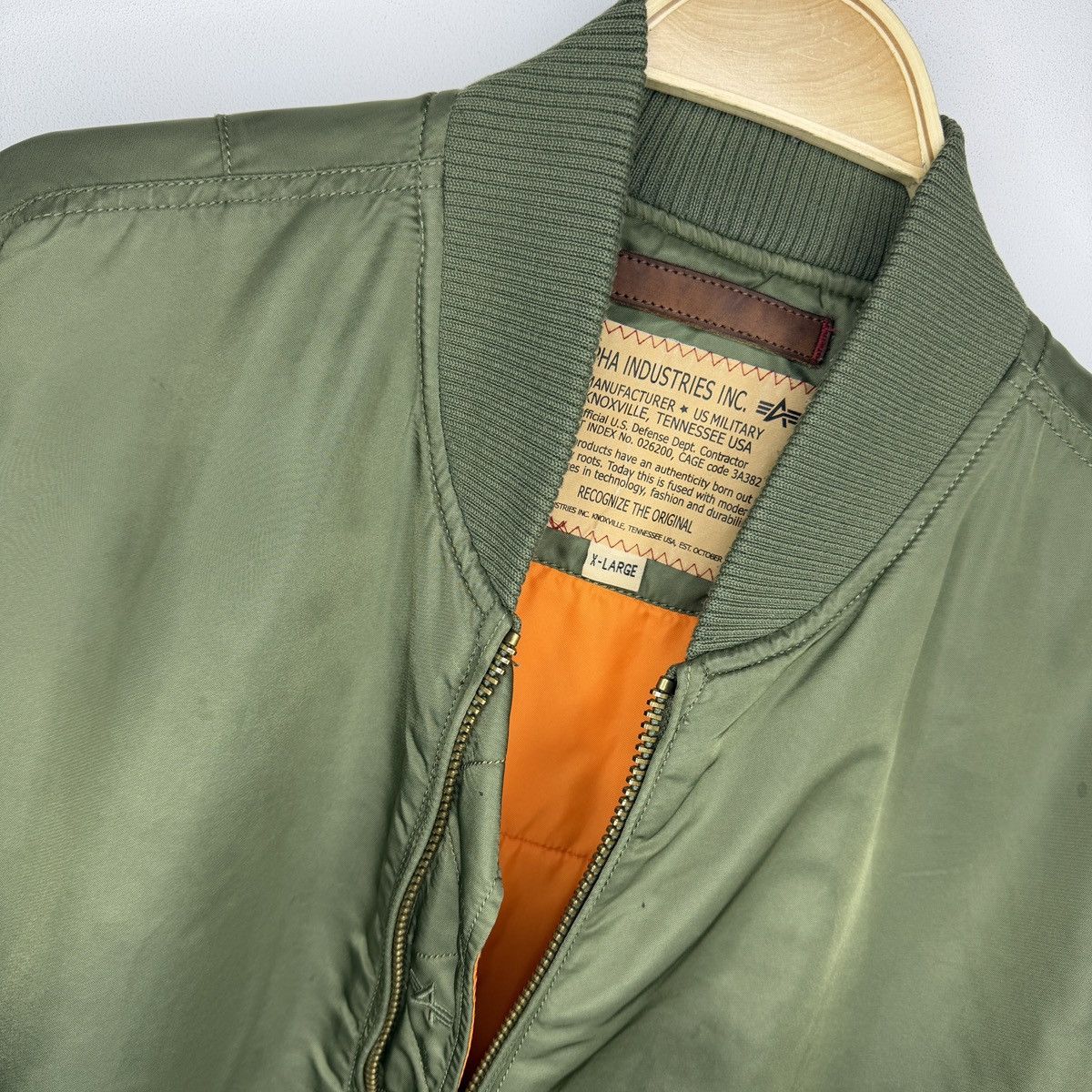 Alpha Industries Vintage Alpha Industries Bomber Vest CWU MA-1 Jacket Rare Size US XL / EU 56 / 4 - 5 Thumbnail