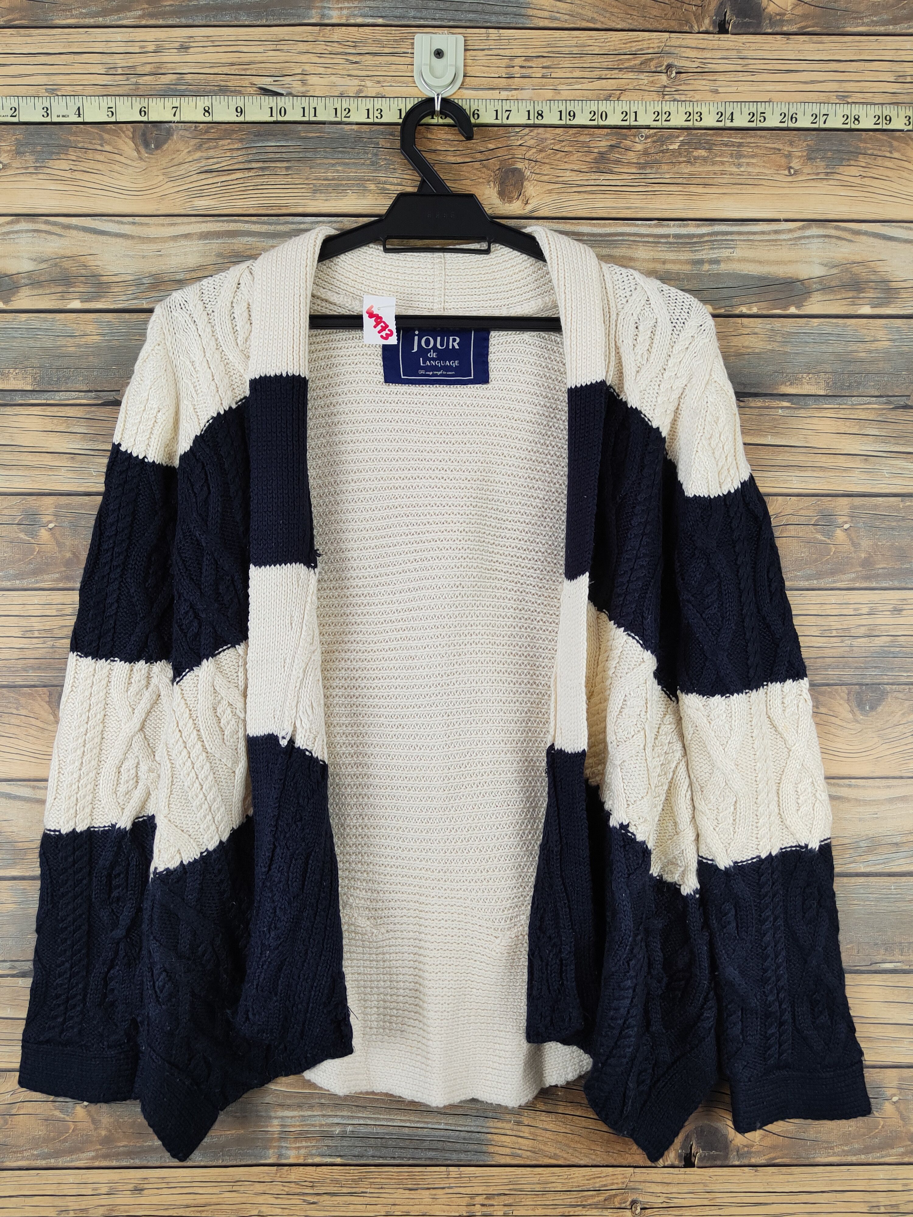 Homespun Knitwear × Japanese Brand Jour de Language Mavy Cream Knitwear Cardigan #W973 Size M / US 6-8 / IT 42-44 - 1 Thumbnail