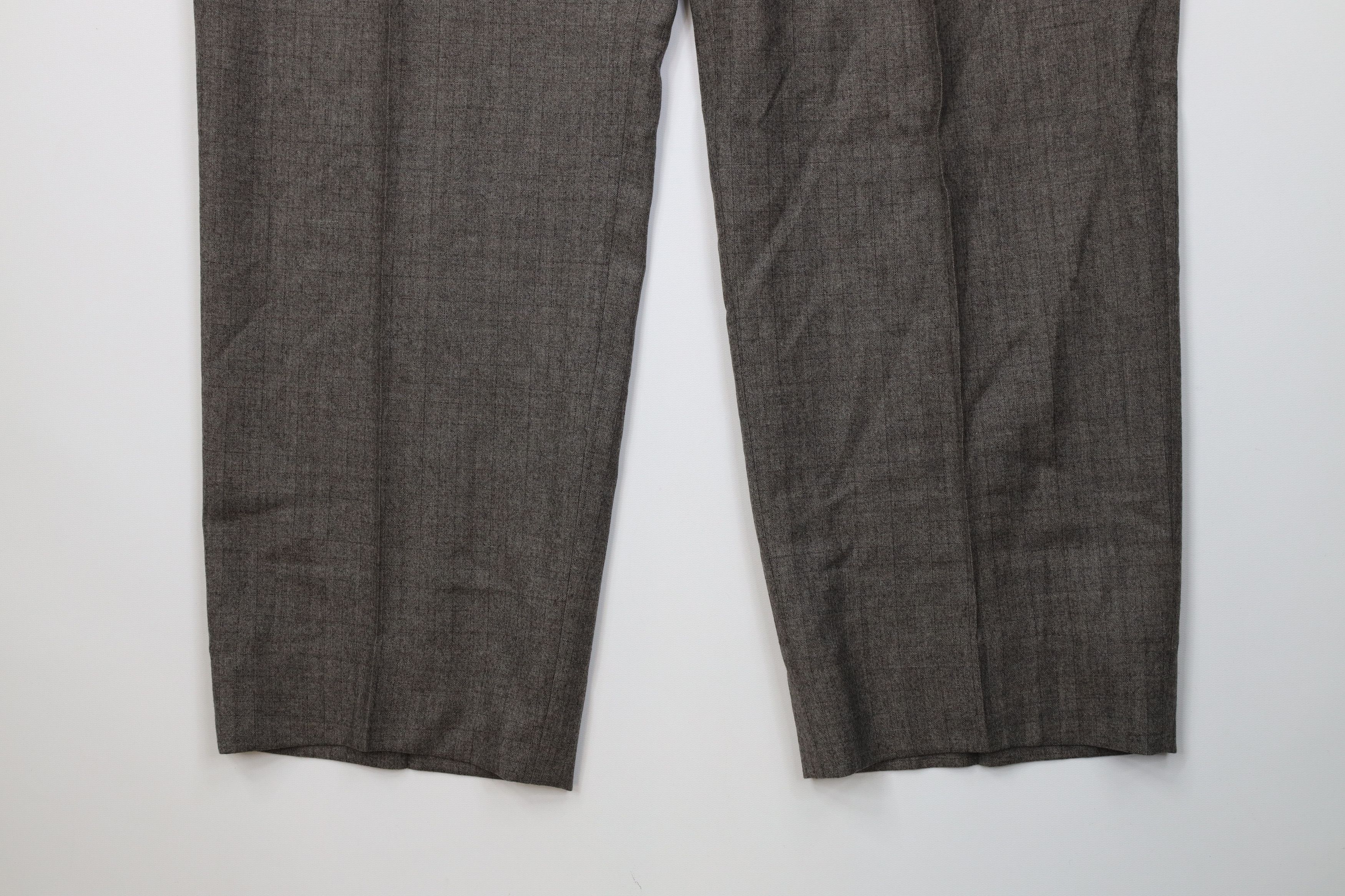 Vintage Vintage 90s Streetwear Flared Wide Leg Chino Pants Plaid Size US 40 / EU 56 - 4 Thumbnail