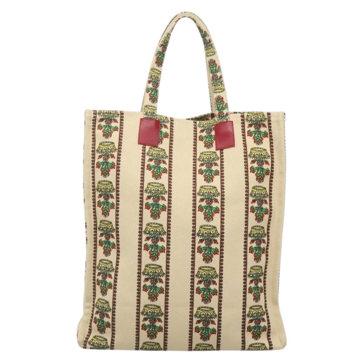 Gucci GUCCI GUCCI Garden Boutique Tote Bag Canvas Beige Size ONE SIZE - 3 Thumbnail