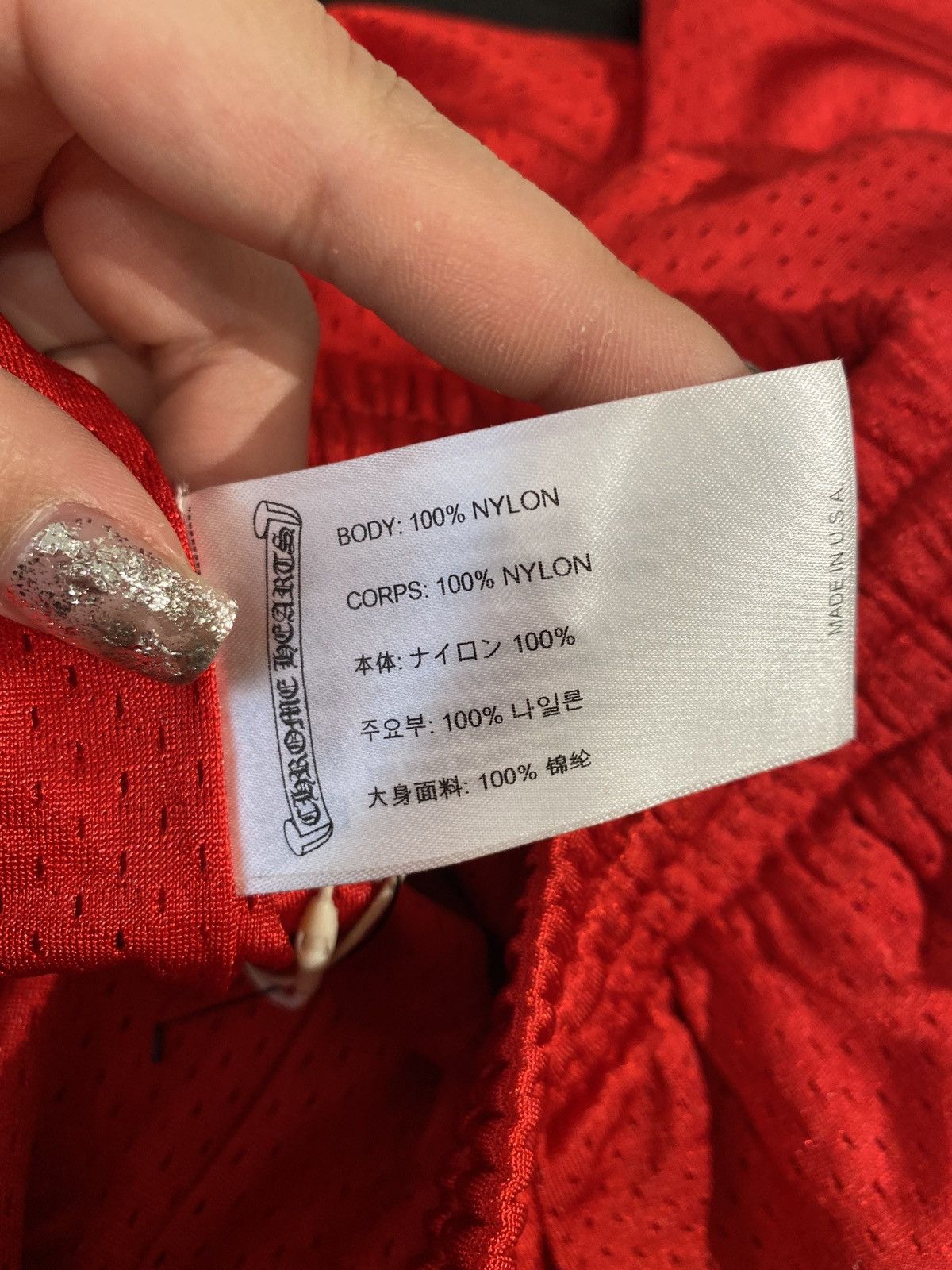 Chrome Hearts Chrome Hearts Matty Boy Mesh Varsity Red Pants Size US 32 / EU 48 - 6 Thumbnail
