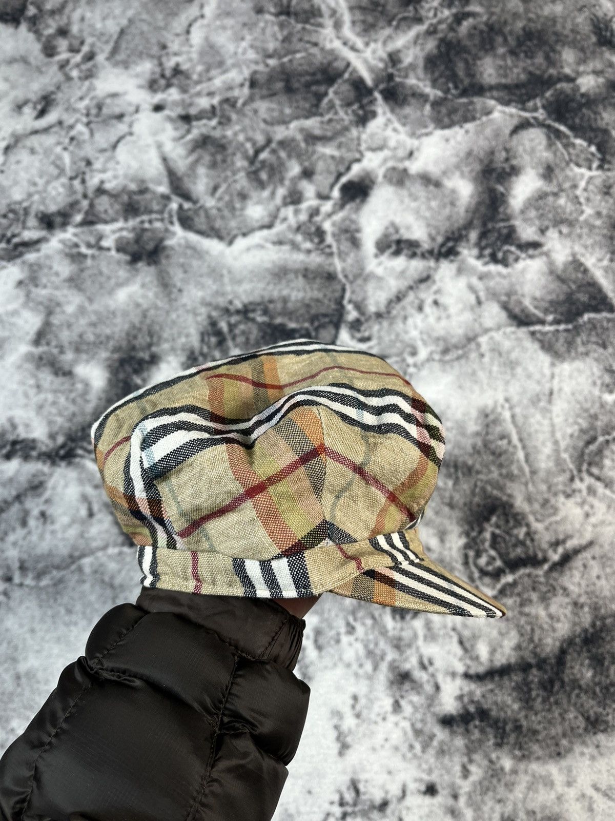 Burberry Burberry London Linen Check Cap Size ONE SIZE - 3 Thumbnail