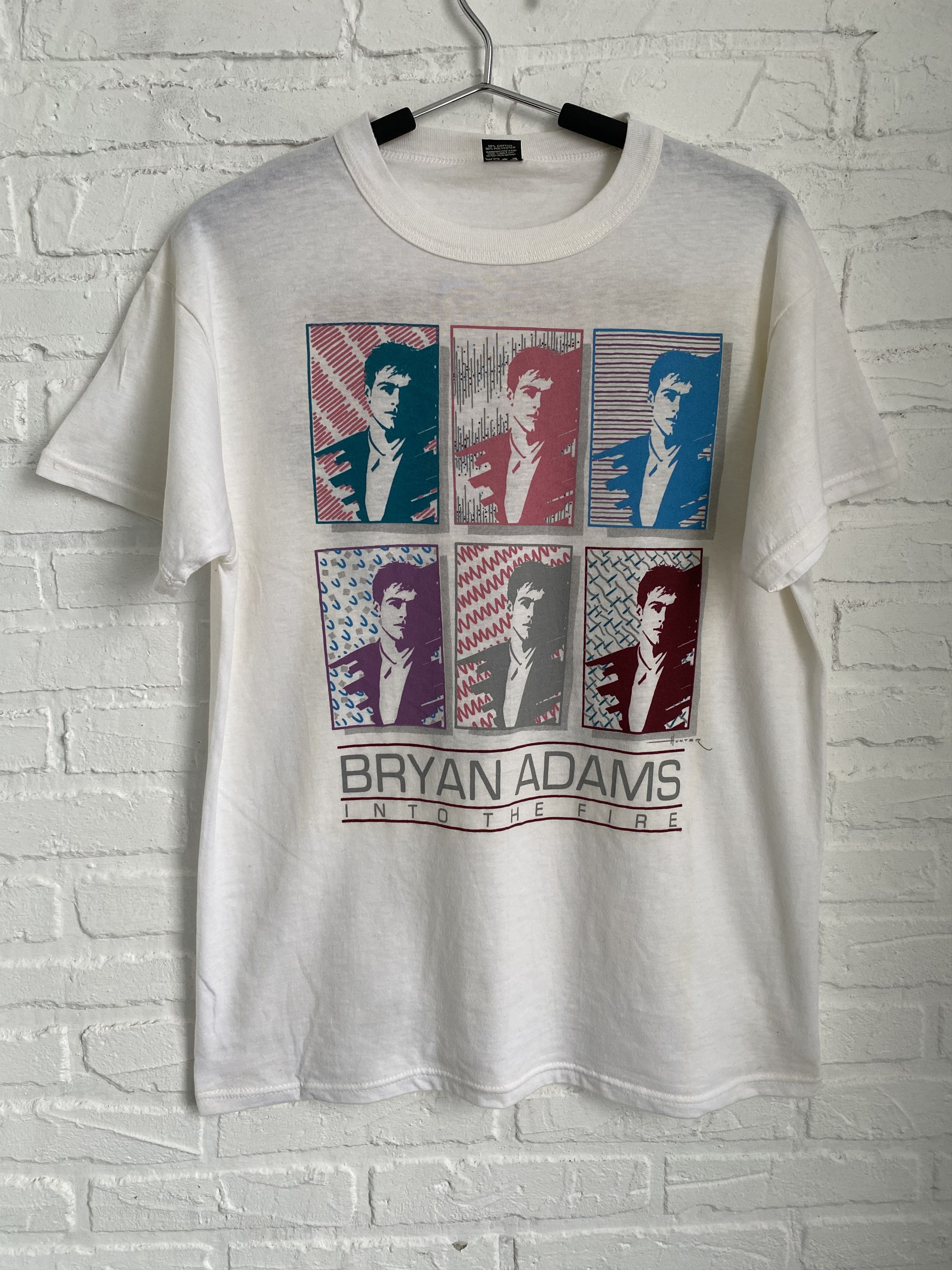 Band Tees × Vintage Vintage 1987 Bryan Adams Into The Fire tour t-shirt . Size US L / EU 52-54 / 3 - 1 Thumbnail