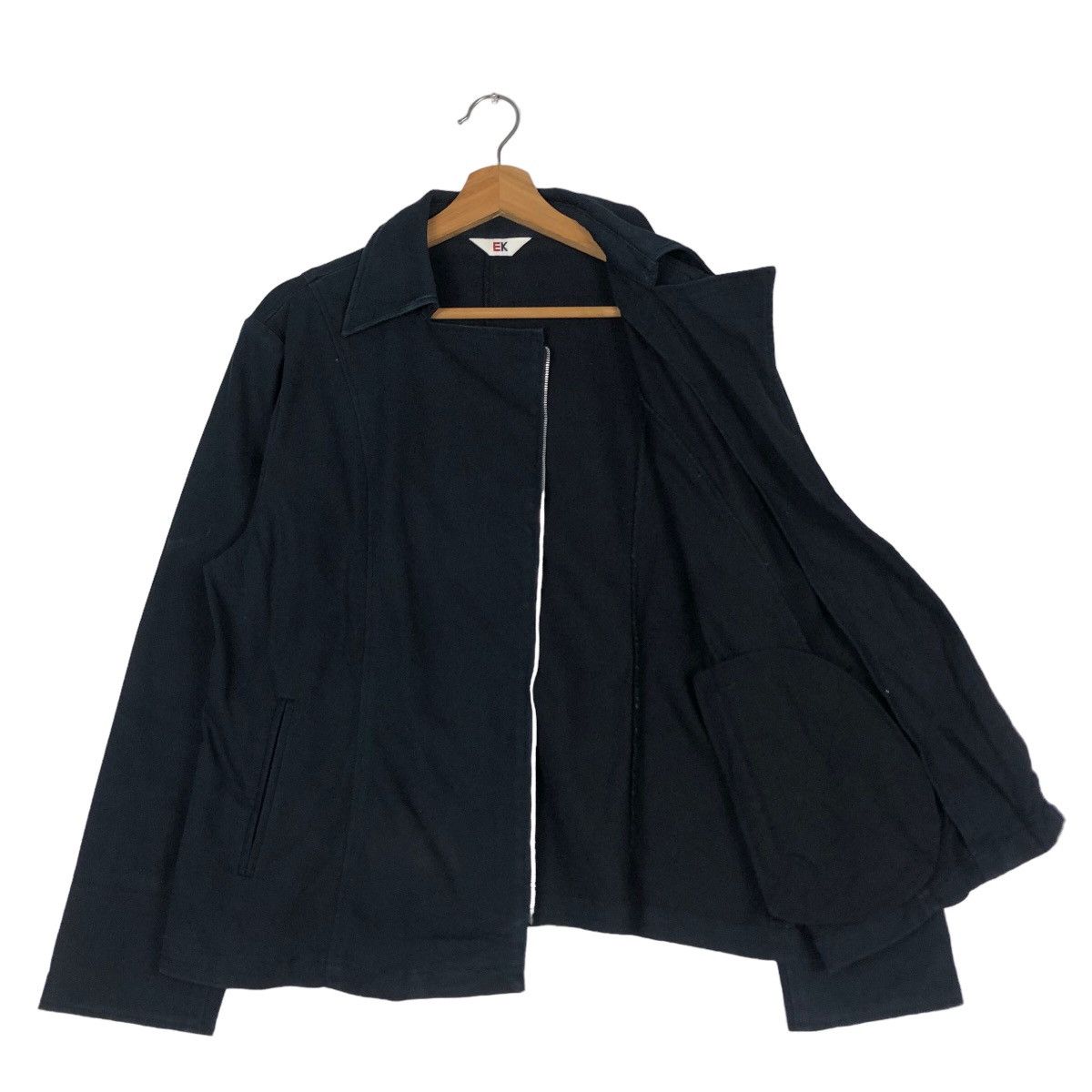 Issey Miyake 🔥Cropped Biker Jacket EK Japan Asymmetrical Zipper Size US M / EU 48-50 / 2 - 11 Thumbnail