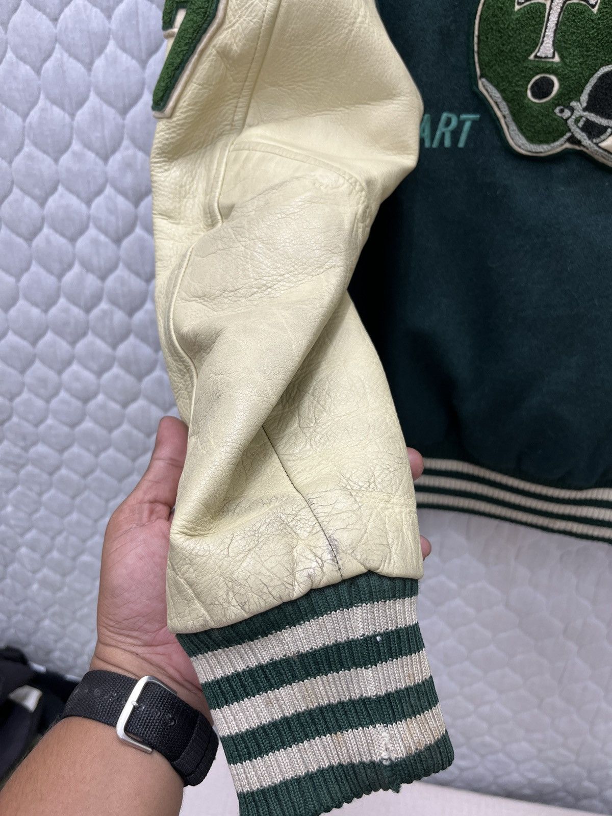 Vintage 🔥🔥🔥STEALS VTG HORNET AMERICAN FOOTBALL VARSITY JACKET Size US M / EU 48-50 / 2 - 17 Thumbnail