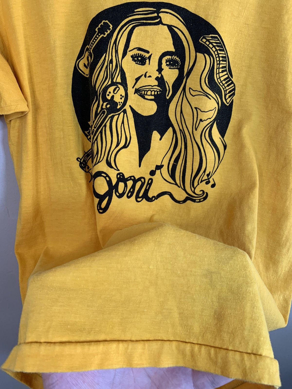 Band Tees × Vintage RARE* Vintage 1976 Joni Mitchell Single Stitch Memphis Shirt Size M / US 6-8 / IT 42-44 - 8 Thumbnail