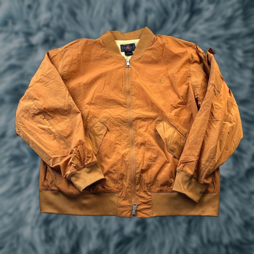 Jordan Brand Jordan Jacket Mens 2XL Orange Renegade Essentials Lightweight Bomber Windbreaker Size US XXL / EU 58 / 5 - 1 Thumbnail