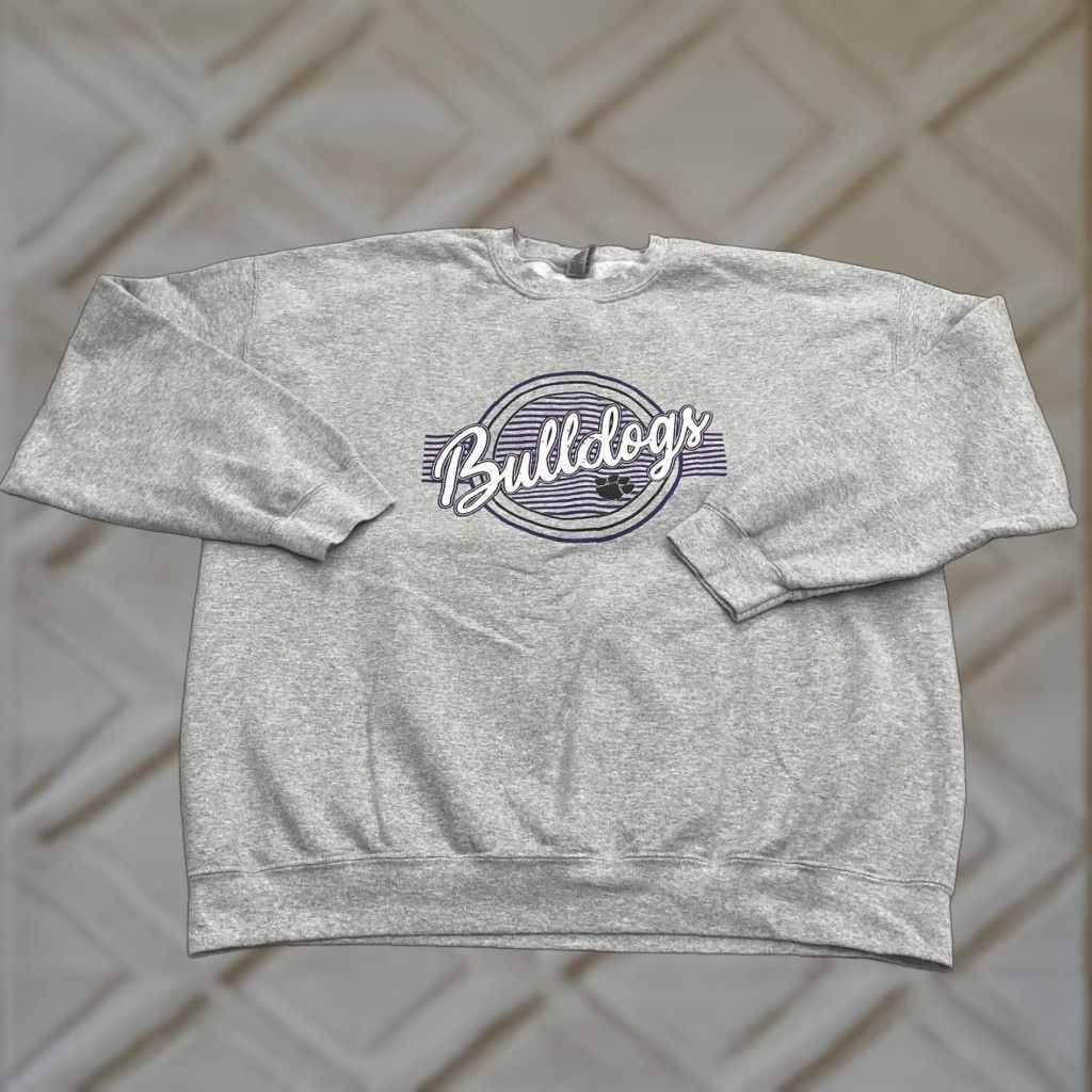 Gildan Gildan Heavy Blend Pullover Sweatshirt Mens 2XL Gray Fleece Crew Neck Graphic Shirt Size US XXL / EU 58 / 5 - 1 Thumbnail