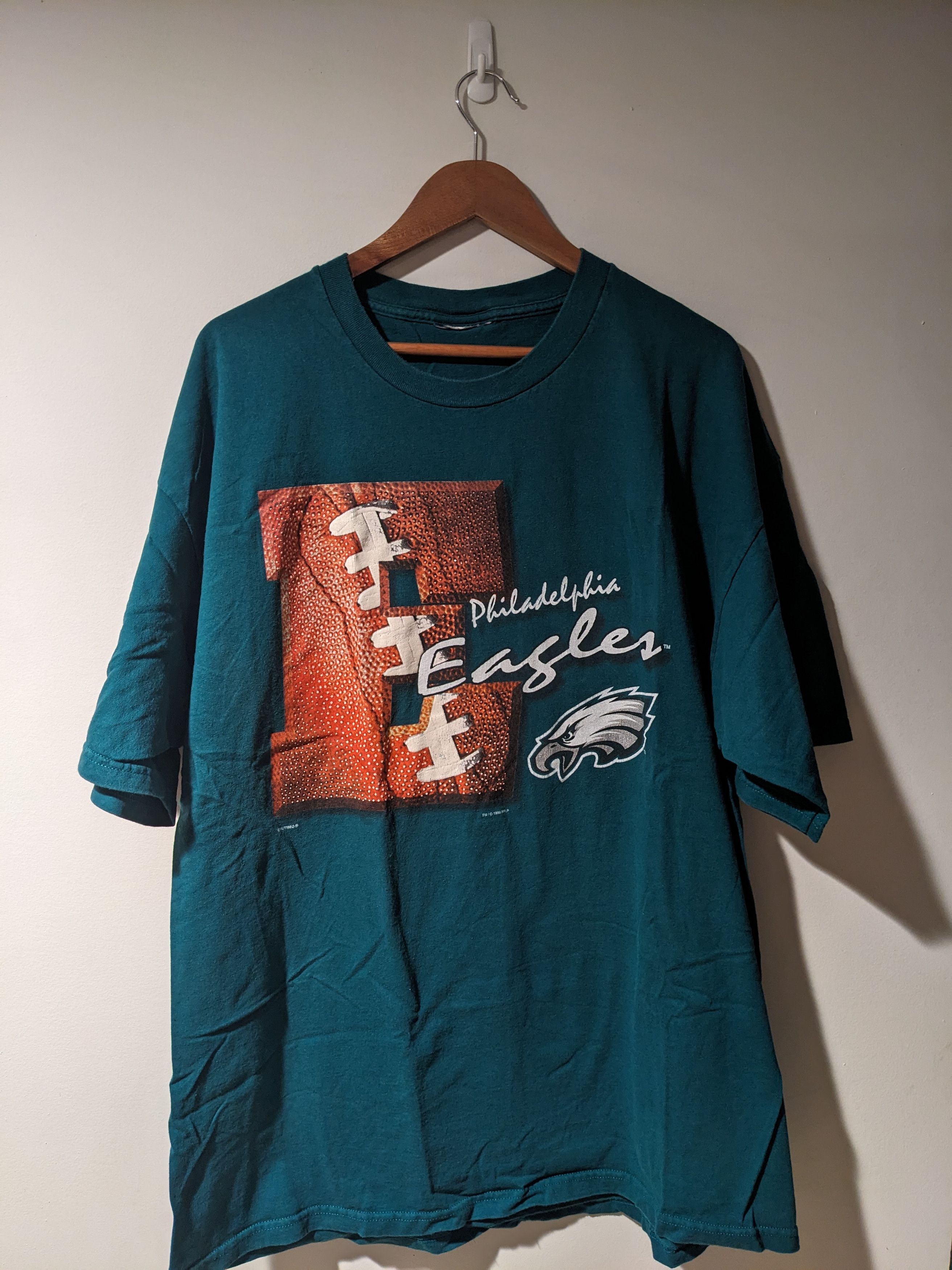 NFL × Vintage Vintage 1996 Philadelphia Eagles NFL Football Sports T-Shirt Size US XXL / EU 58 / 5 - 1 Thumbnail