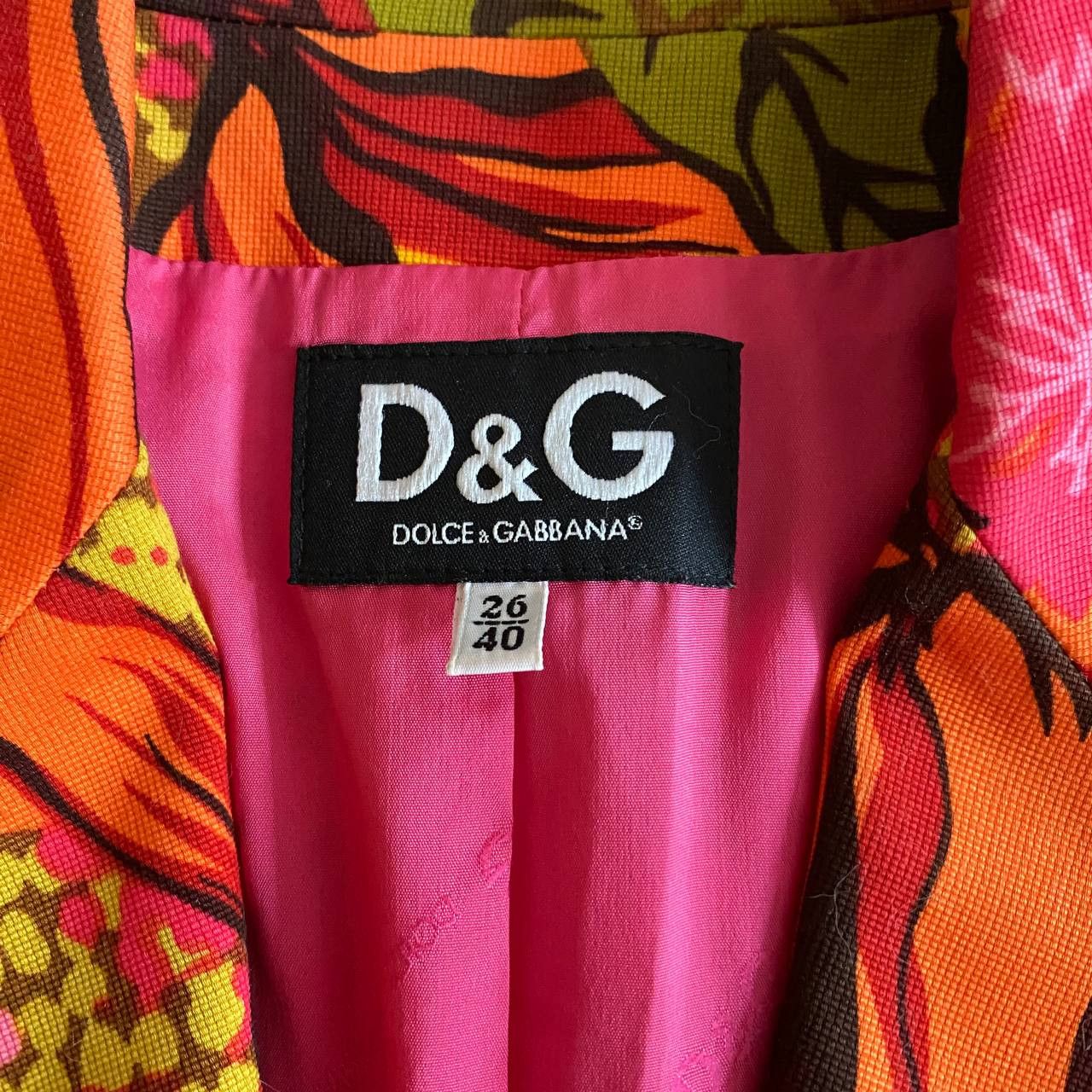 Dolce & Gabbana D&G Dolce & Gabbana Vintage Floral Rare Jacket Size S / US 4 / IT 40 - 12 Thumbnail