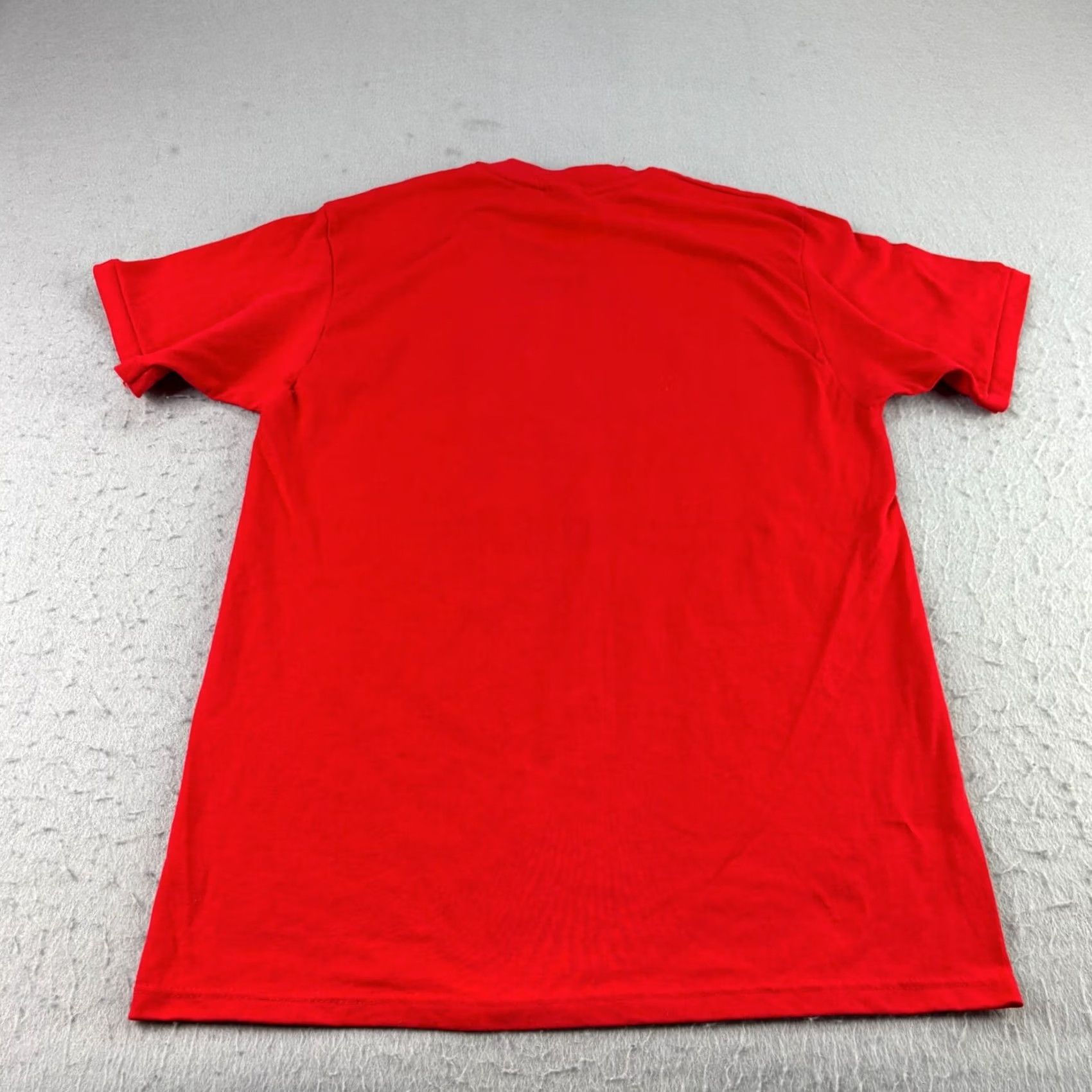 Vintage VINTAGE 90s Stedman Shirt Mens L Red 90s Graphic Print Crew Neck Short Sleeve Cotton Blend Size US L / EU 52-54 / 3 - 7 Thumbnail