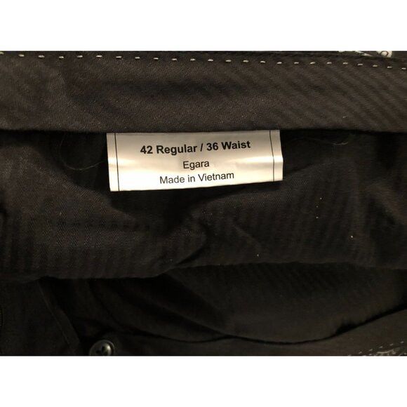 Egara Egara men's polyester blend 2pc suit size:42R pants:36/30 Size 42R - 9 Thumbnail