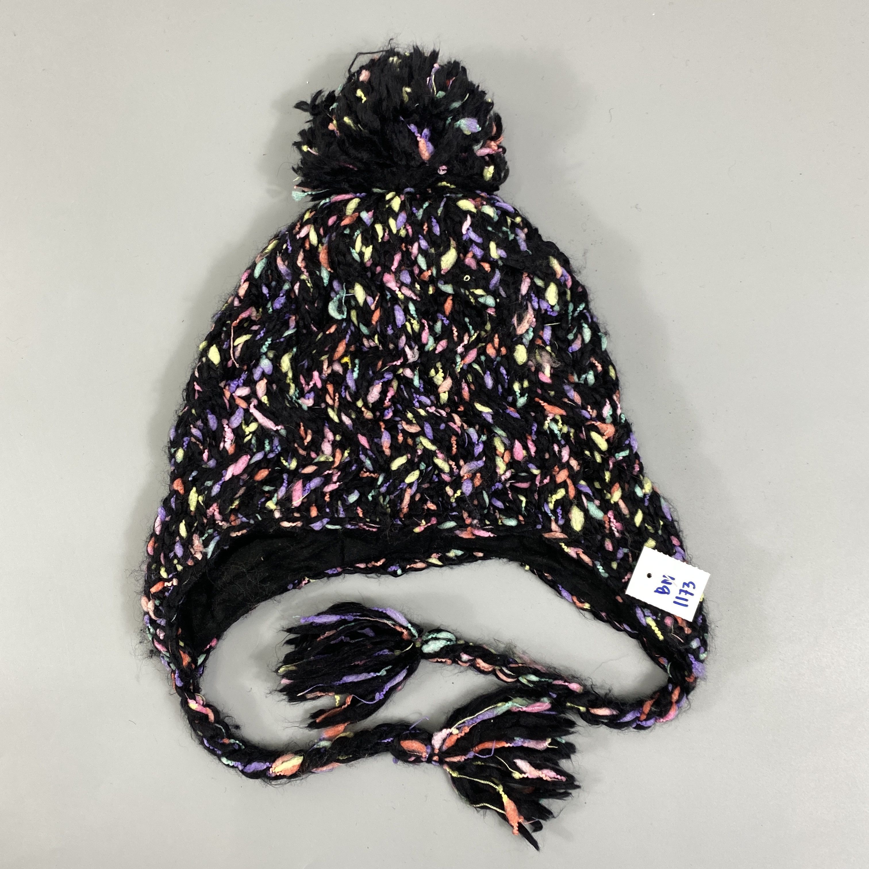 Japanese Brand Multicolor Ear Flap Beanie Hats -BN1173 Size ONE SIZE - 6 Thumbnail