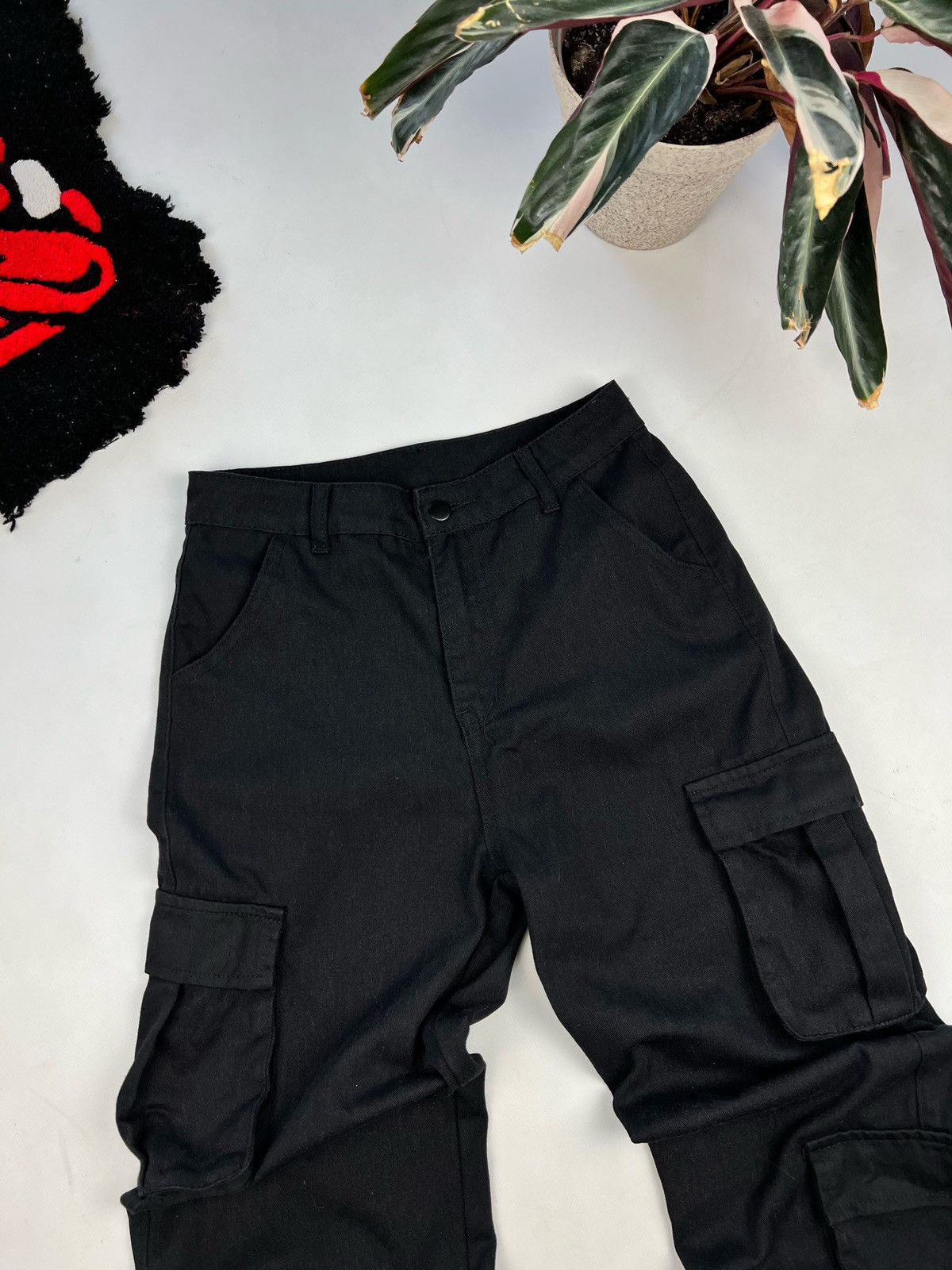 Japanese Brand × PPFM Vintage black cargo pants pocket bondage Size US 28 / EU 44 - 8 Thumbnail