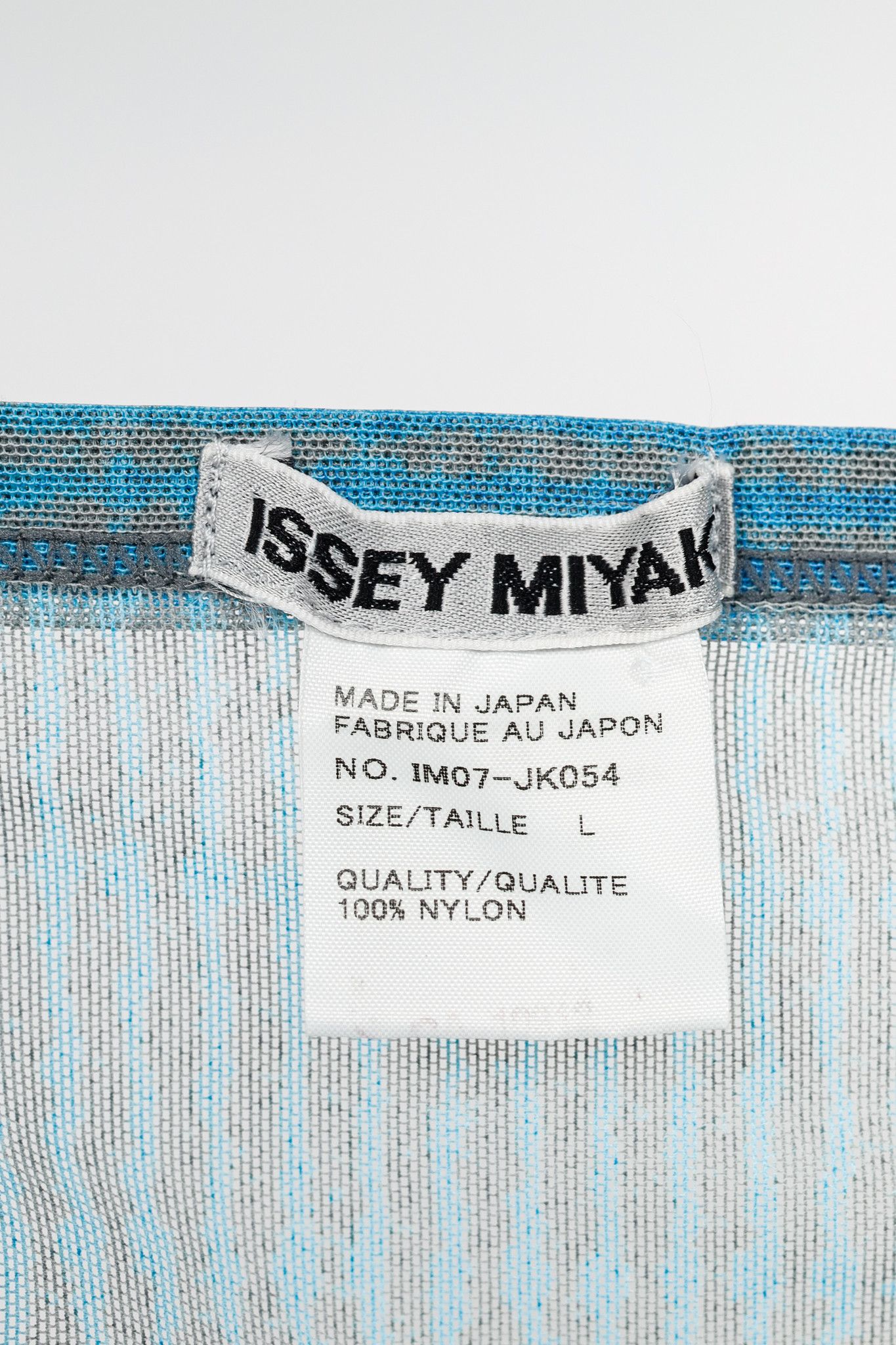 Issey Miyake Issey Miyake Blue Printed Sheer Mesh Top Size L / US 10 / IT 46 - 4 Thumbnail