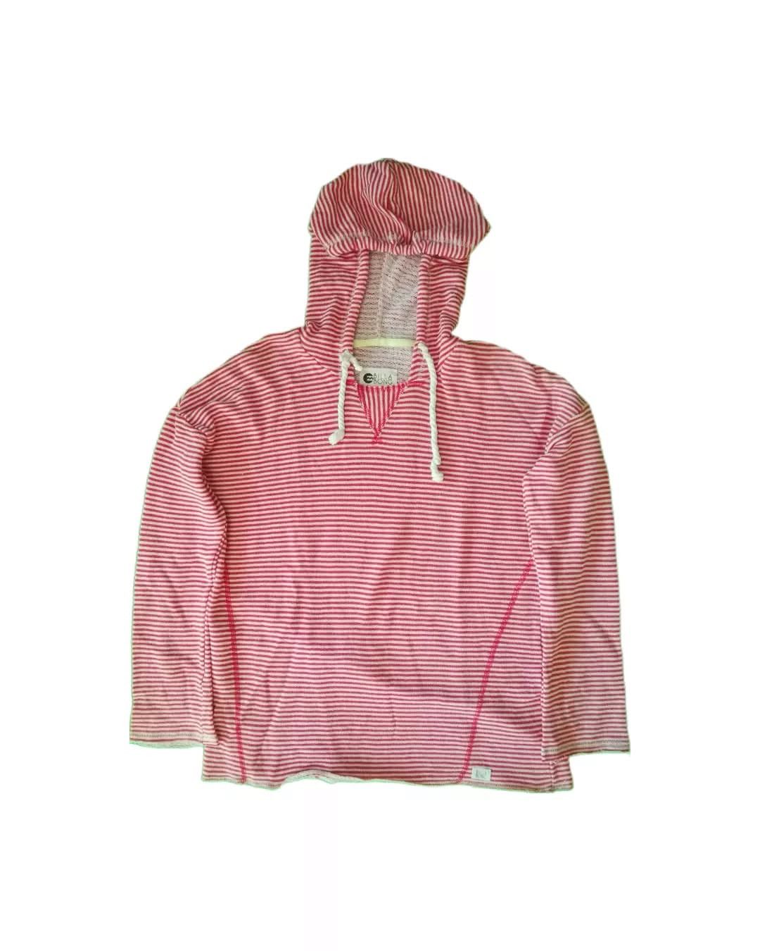 Billabong Billabong Striped Red and White Hoodie Size M / US 6-8 / IT 42-44 - 1 Thumbnail