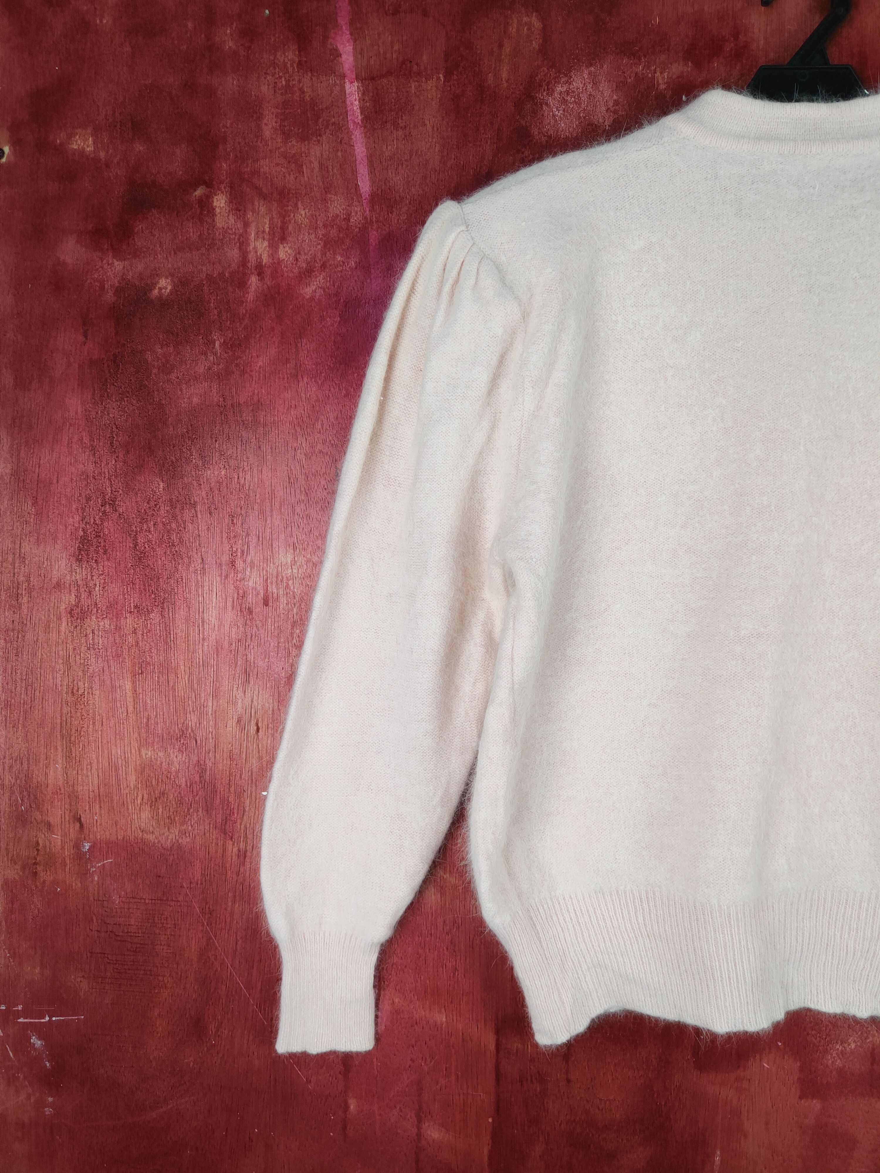 Homespun Knitwear × Japanese Brand Japanese Brand Pink Fur Mohair Knitwear Cardigan #S2070 Size S / US 4 / IT 40 - 8 Thumbnail