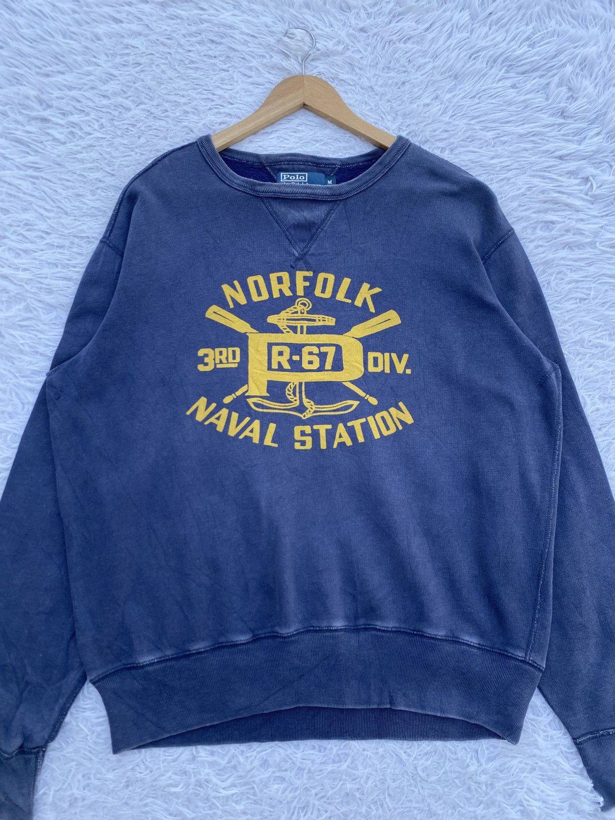 Polo Ralph Lauren Vintage Polo by Ralph Lauren Norfolk Naval Station Sweater Size US M / EU 48-50 / 2 - 1 Thumbnail