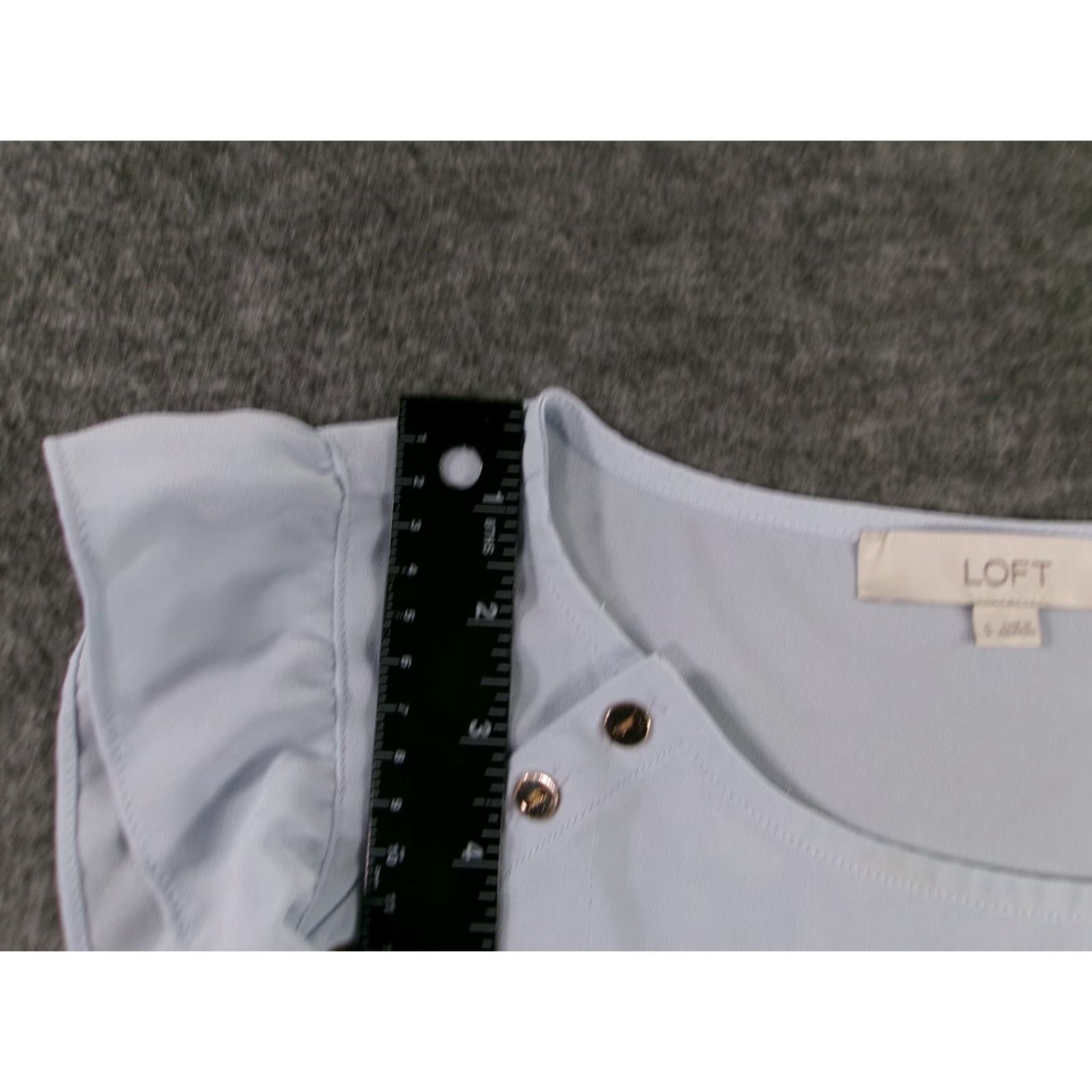 Loft Loft Tank Top Womens Small Blue Sheer Base Layer Capsule Flowy Fairy Preppy Size S / US 4 / IT 40 - 4 Thumbnail
