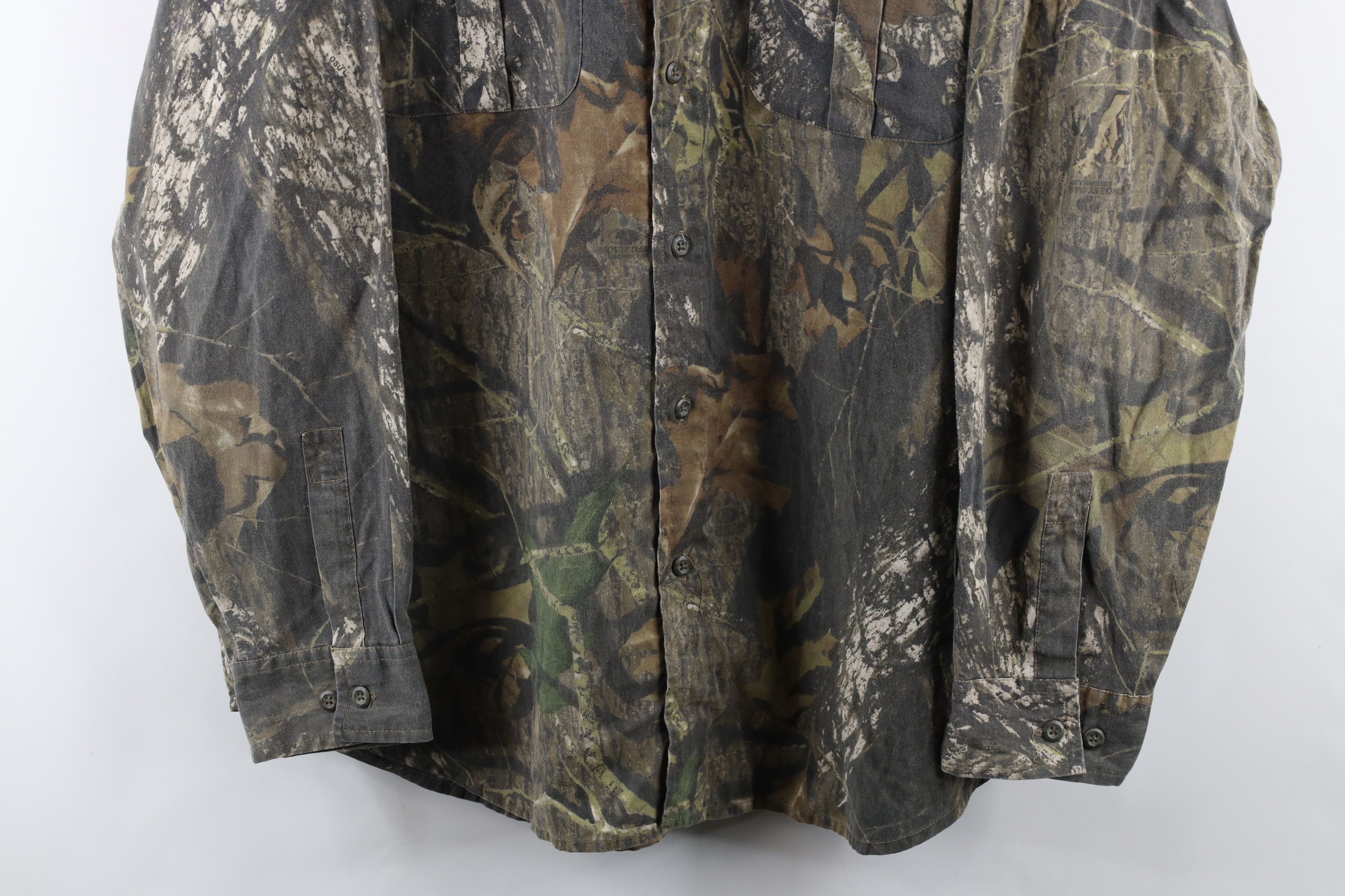 Vintage Vintage Streetwear Oak Camouflage Collared Button Shirt Size US XL / EU 56 / 4 - 3 Thumbnail