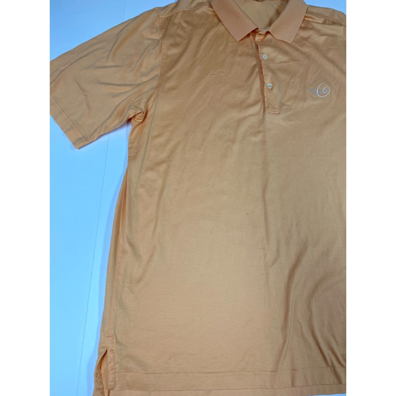 Vintage Fairway & Greene Polo Shirt Short Sleeve Mens L Peach Logo Golf Brethable Striped N/A Size US L / EU 52-54 / 3 - 3 Thumbnail