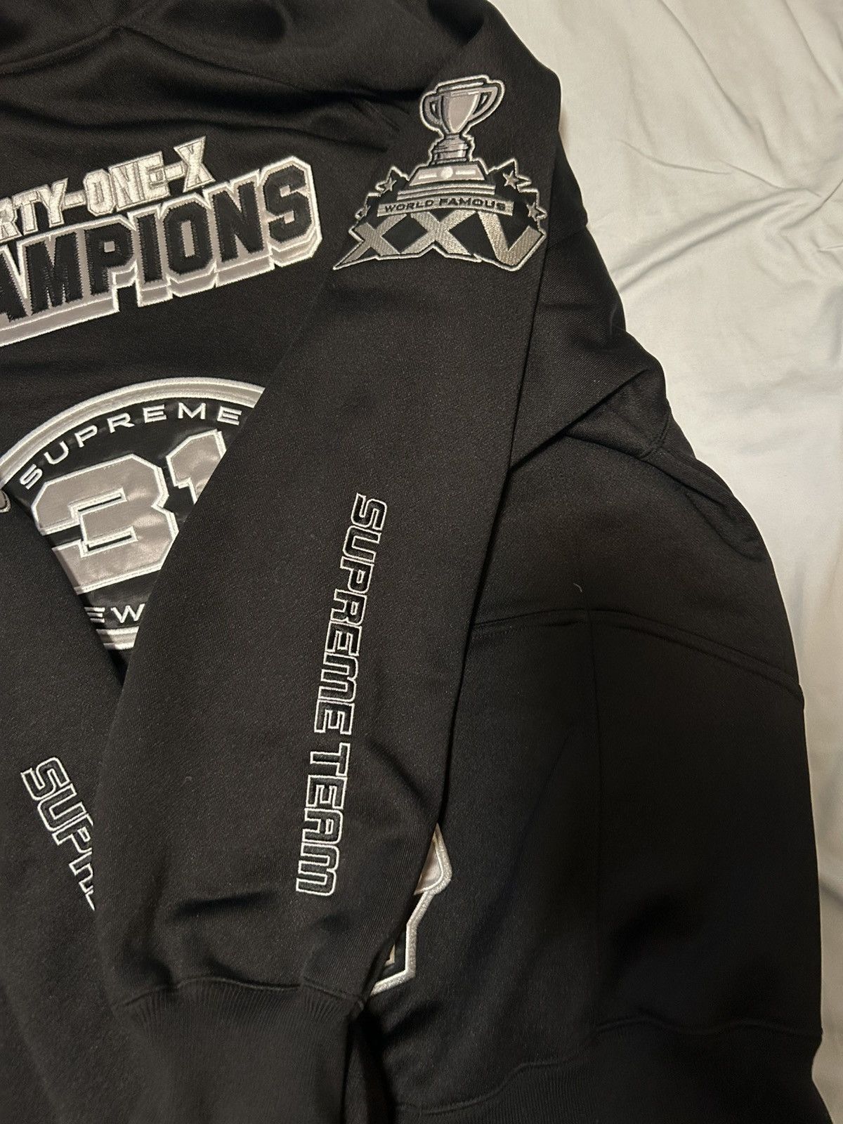 Supreme Supreme Football Zip up Hooded Sweatshirt Size US XL / EU 56 / 4 - 6 Thumbnail