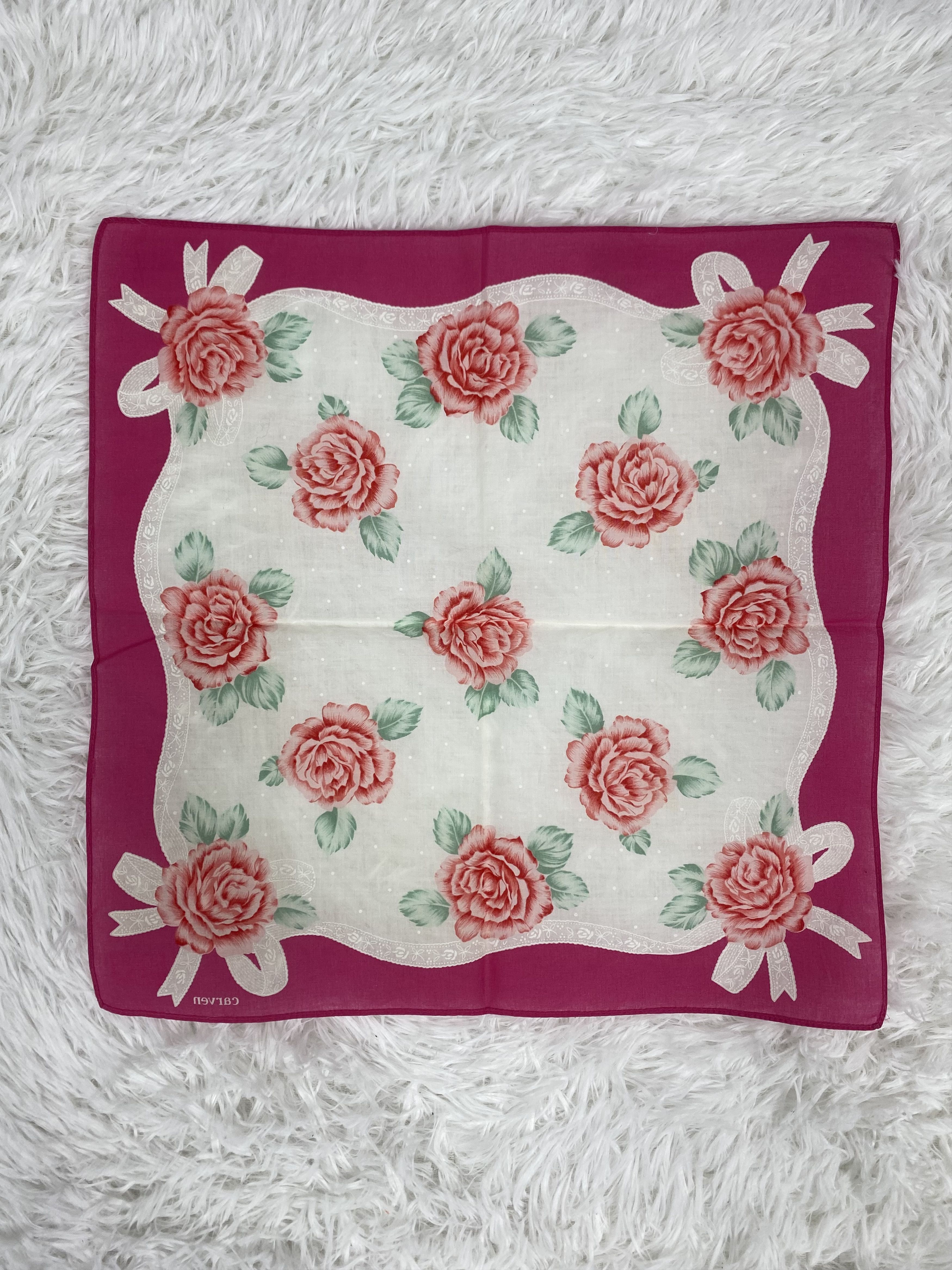 Carven × Vintage Vintage Carven Handkerchief Neckerchief PH0872 Size ONE SIZE - 4 Thumbnail