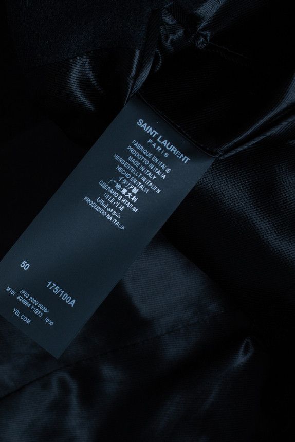Saint Laurent Paris Saint Laurent, 2020 Black coat with military details Size US L / EU 52-54 / 3 - 6 Thumbnail