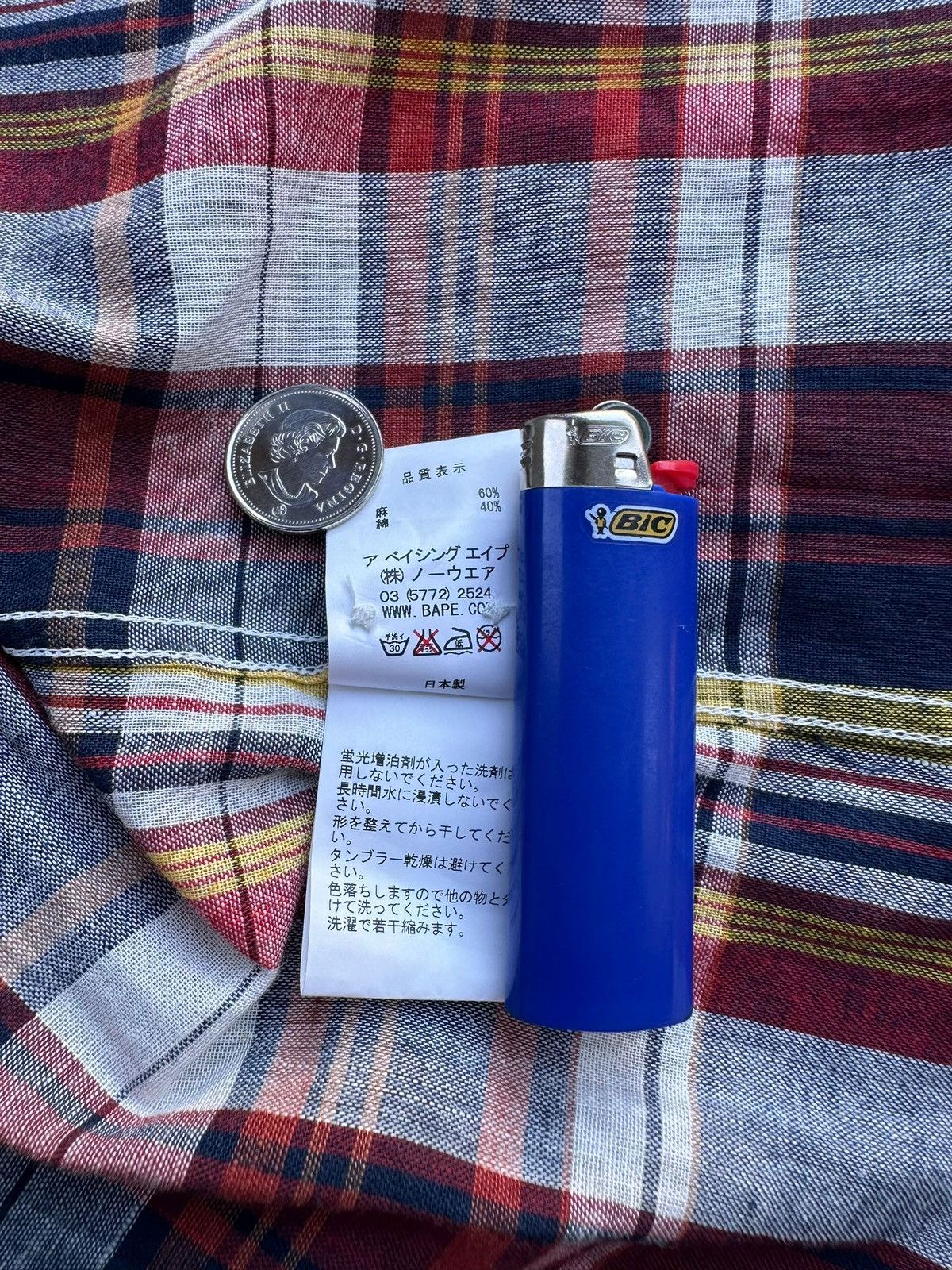 Bape Bape flannel button up shirt Size US XL / EU 56 / 4 - 6 Thumbnail