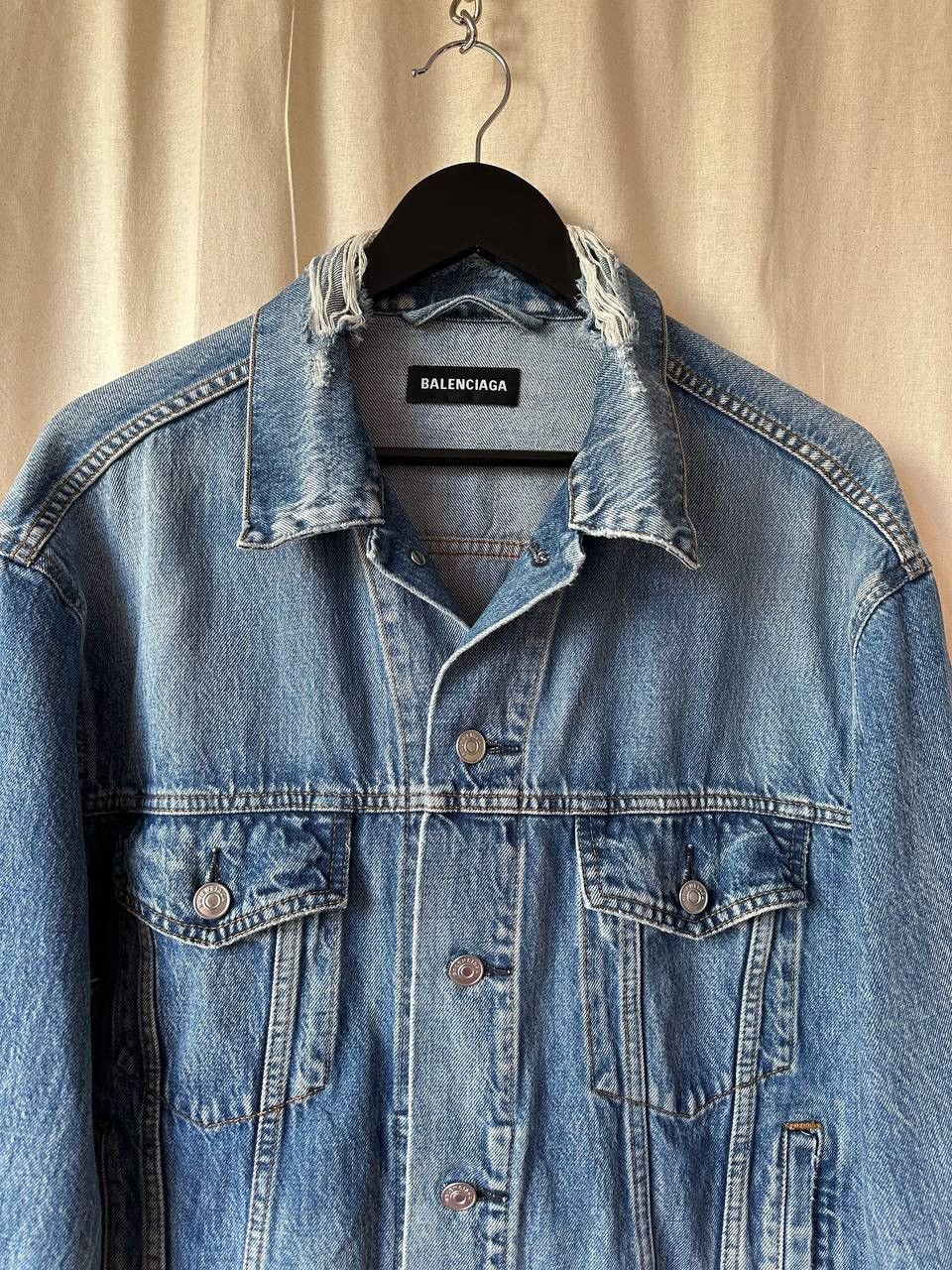 Balenciaga 2018 Balenciaga Archetype Denim Jacket Size US M / EU 48-50 / 2 - 2 Thumbnail