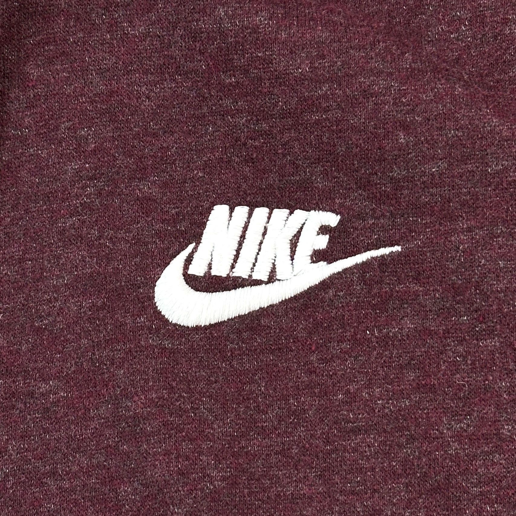 Nike Nike Sportswear Hoodie Women's M Burgundy Crush Funnel Neck Long Sleeve Size M / US 6-8 / IT 42-44 - 5 Thumbnail
