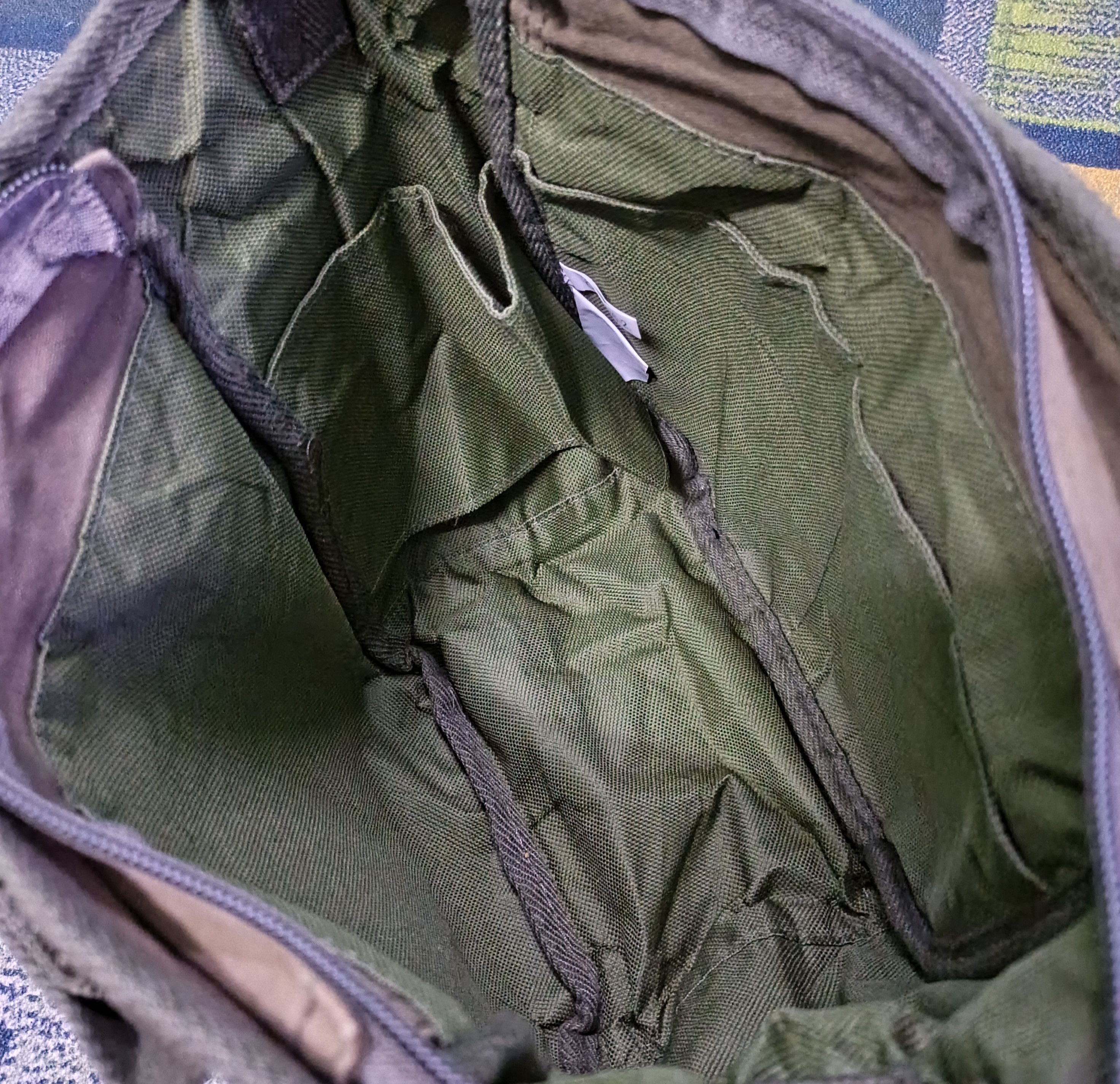 Japanese Brand × Vintage Vintage Canvas Army Green Mini Caba Sling Tote Bags Size ONE SIZE - 12 Thumbnail